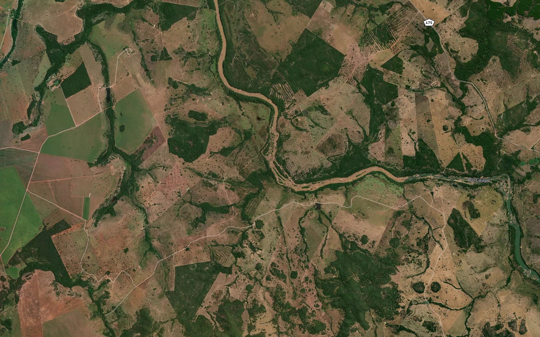 Satellite map of the Corrego Sucuri