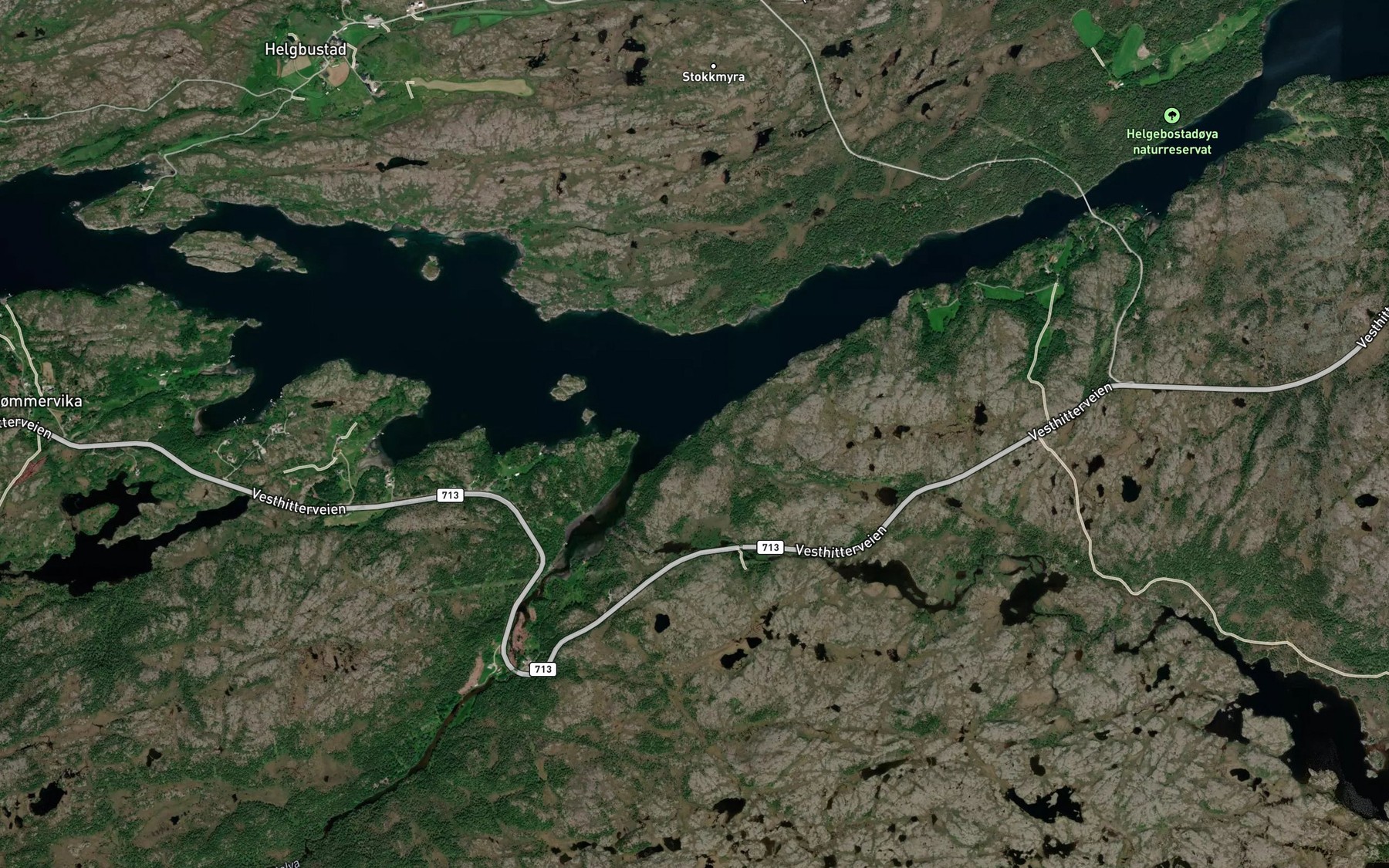 Satellite map of the Engvika
