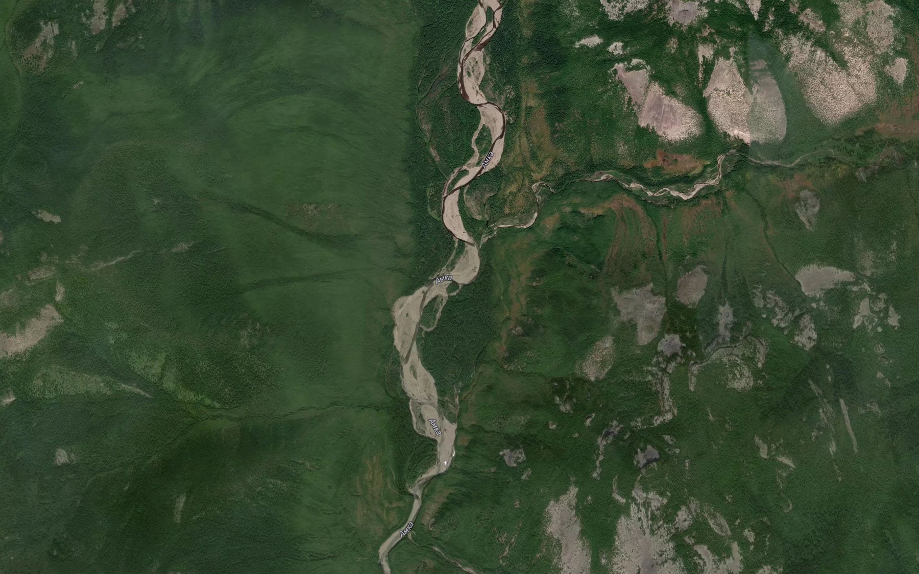 Satellite map of the Pryamoy