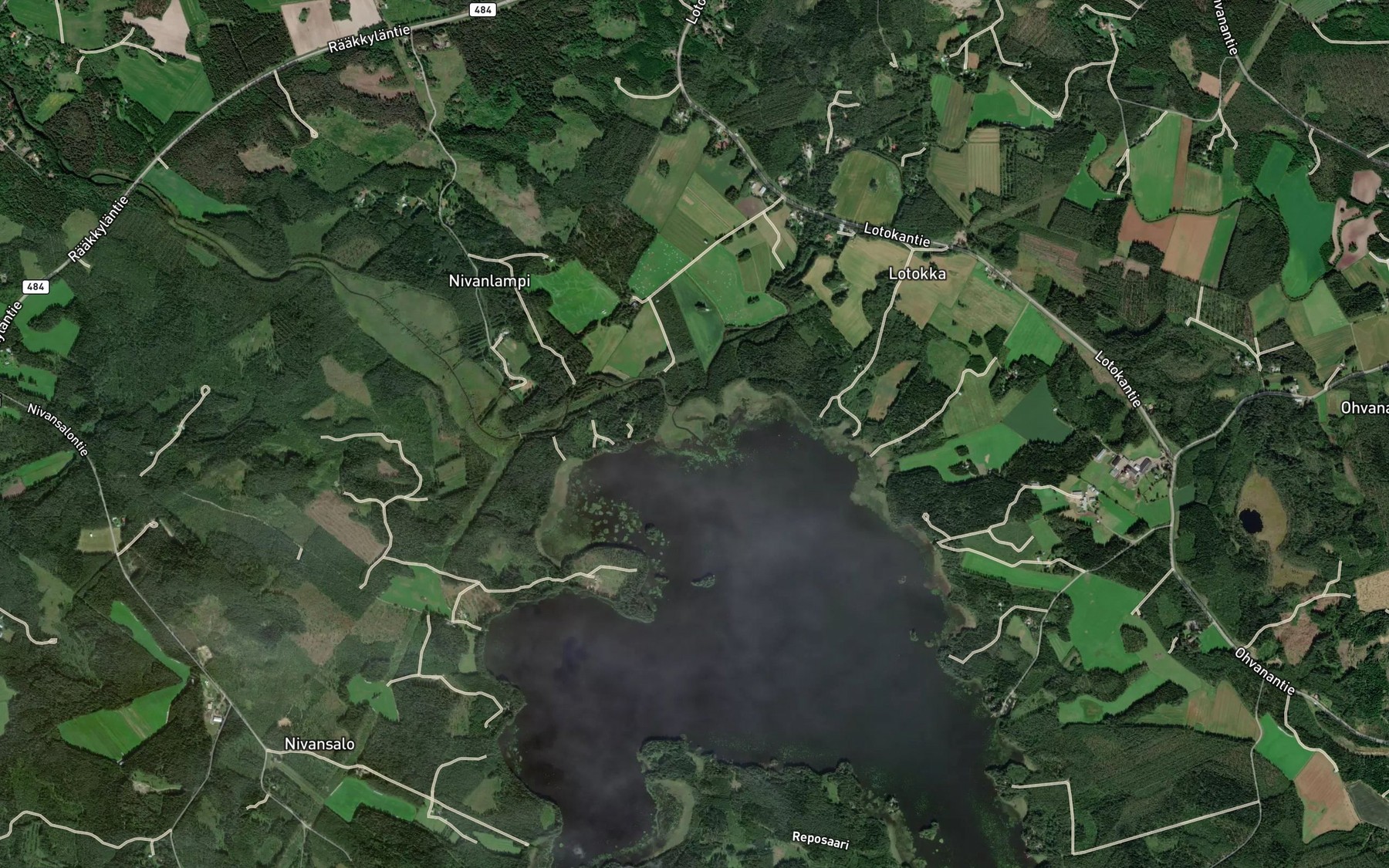 Satellite map of the Lotokanjoki