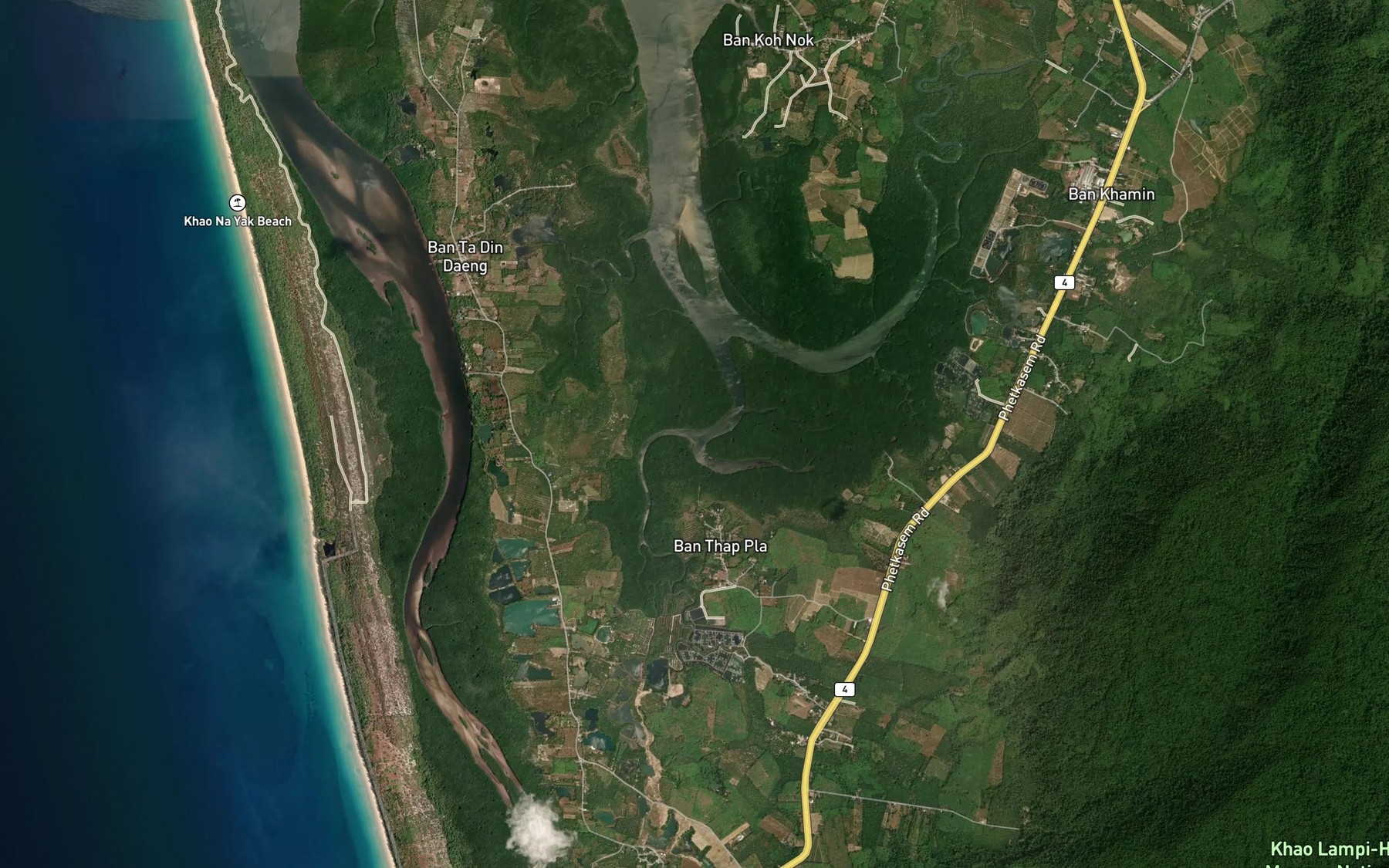 Satellite map of the Khlong Lam Pi
