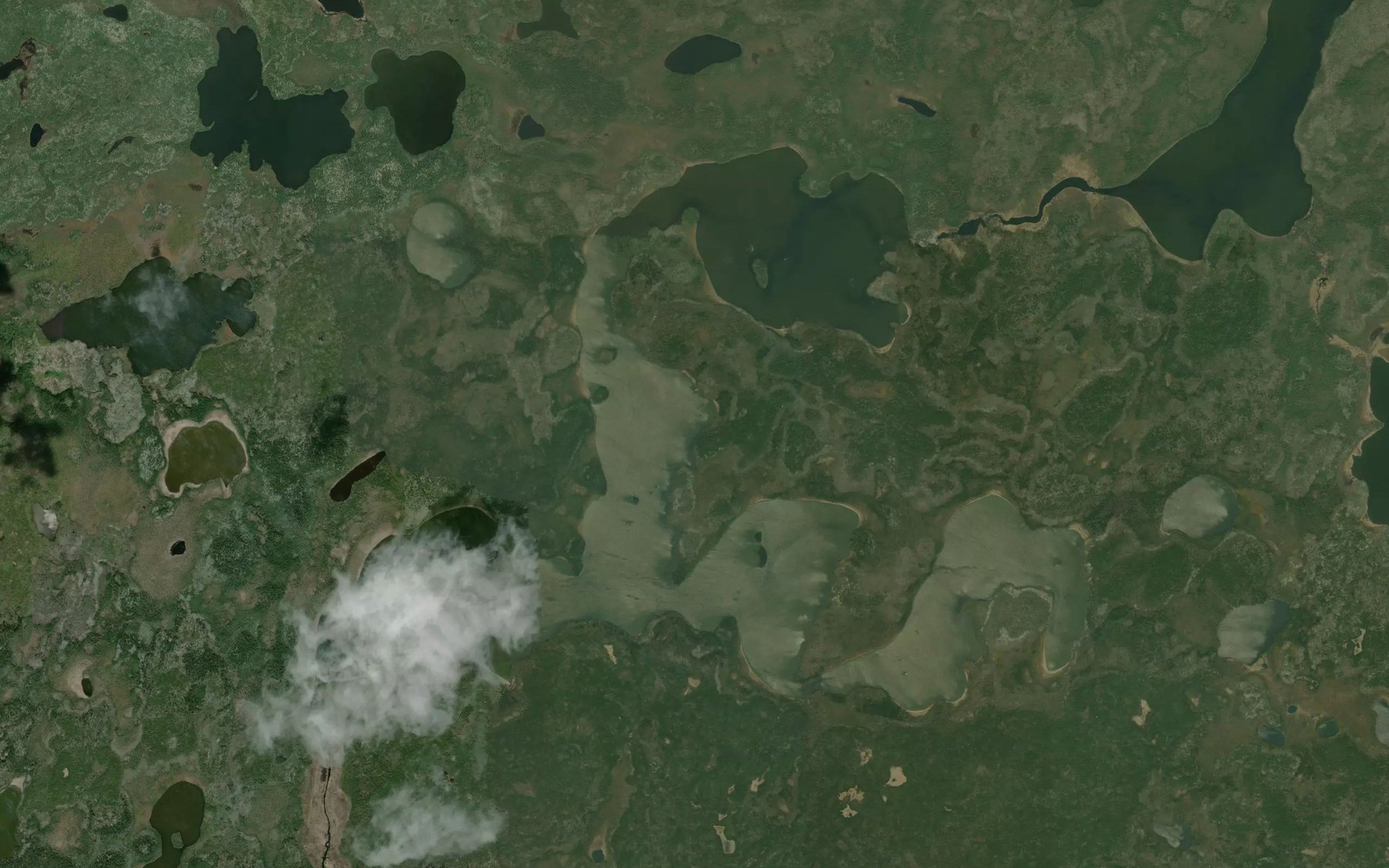Satellite map of the Alexander McKay Lake