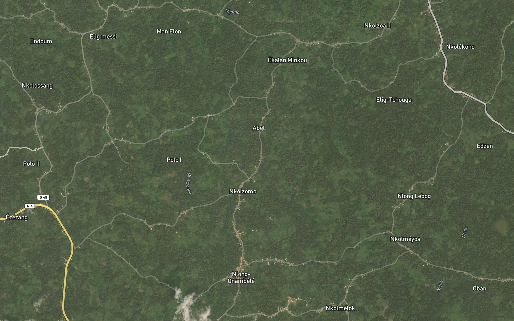Satellite map of the Sebe