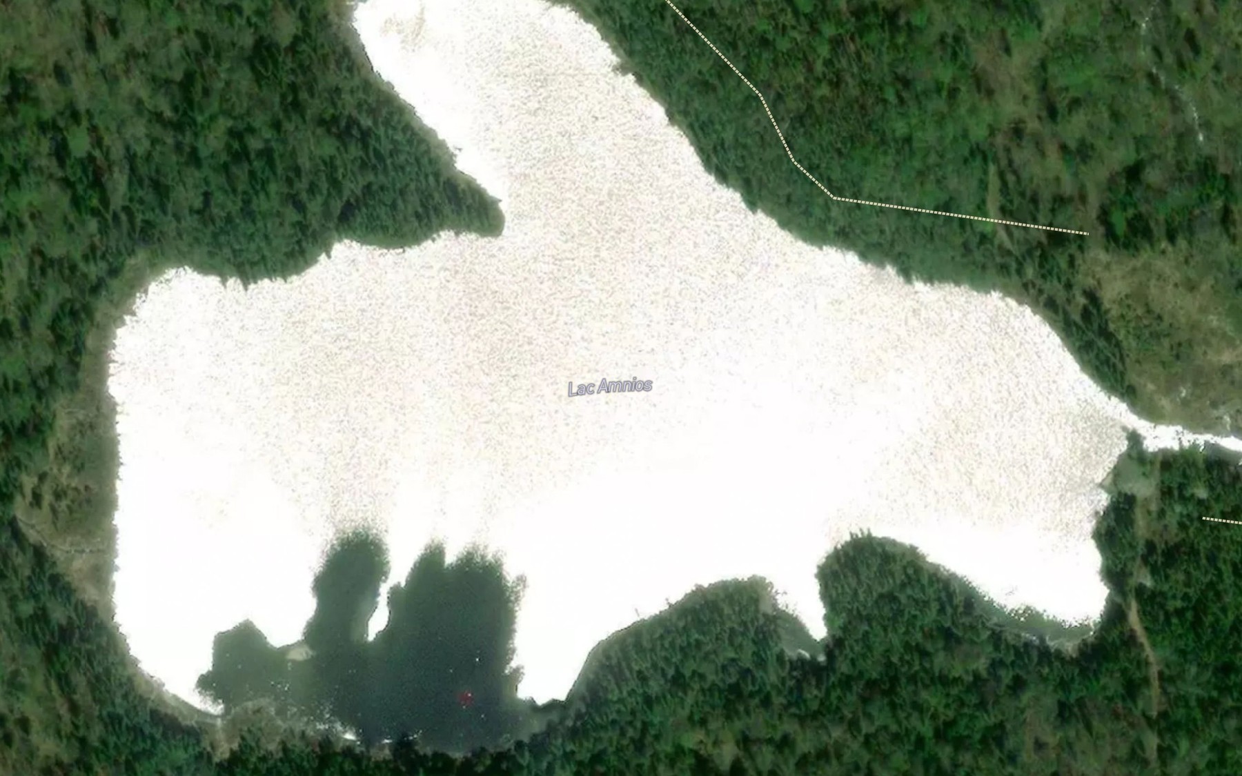 Satellite map of the Lac Amnios