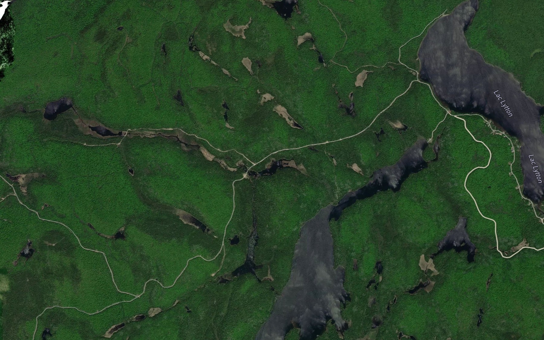 Satellite map of the Lac du Pre aux Castors
