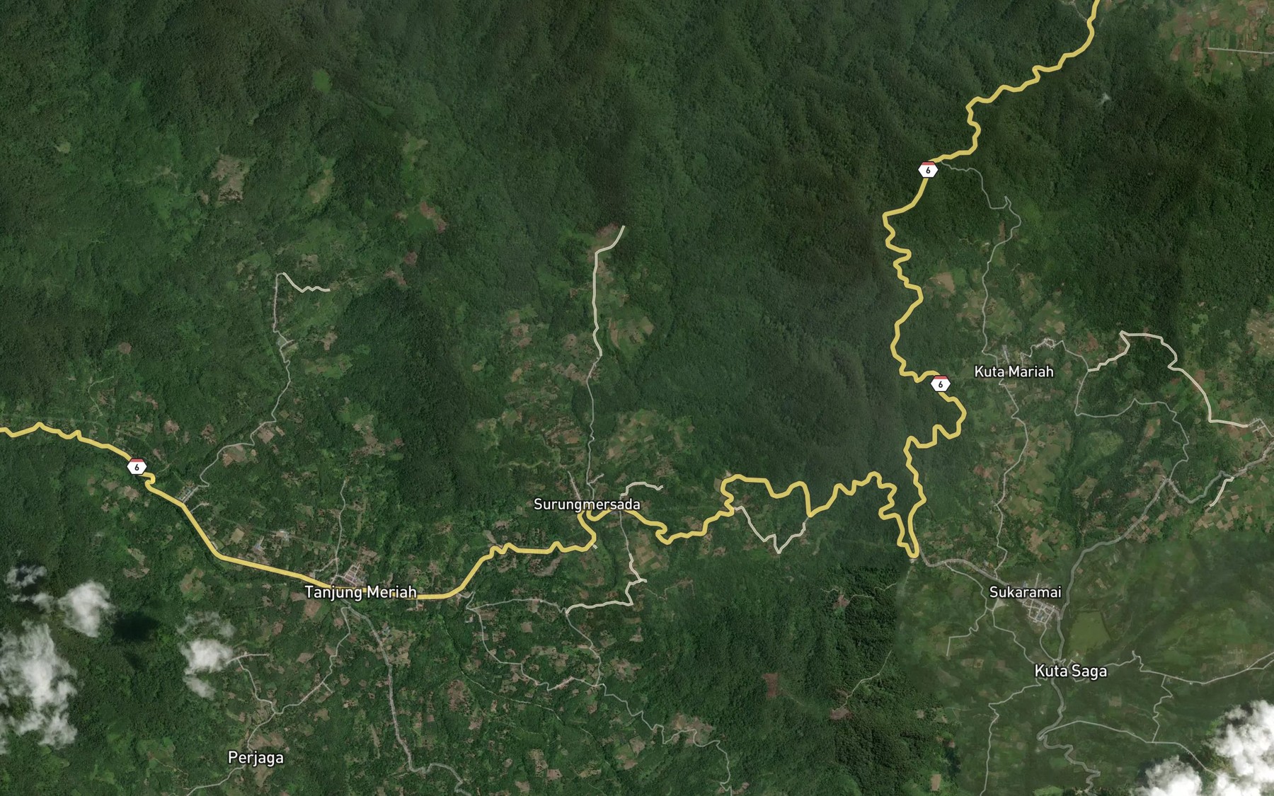 Satellite map of the Lae Paku