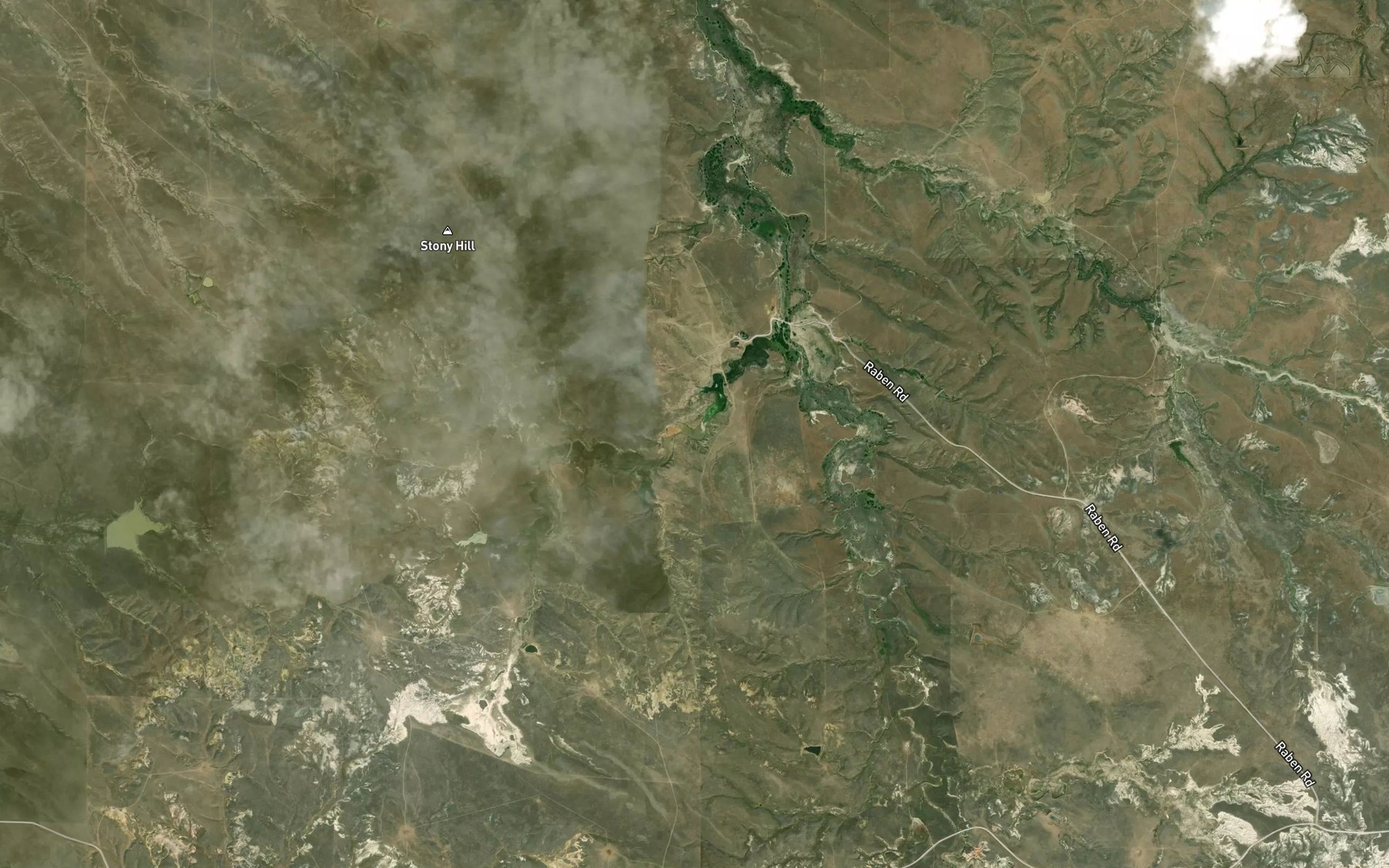 Satellite map of the Raben Reservoir Number 2