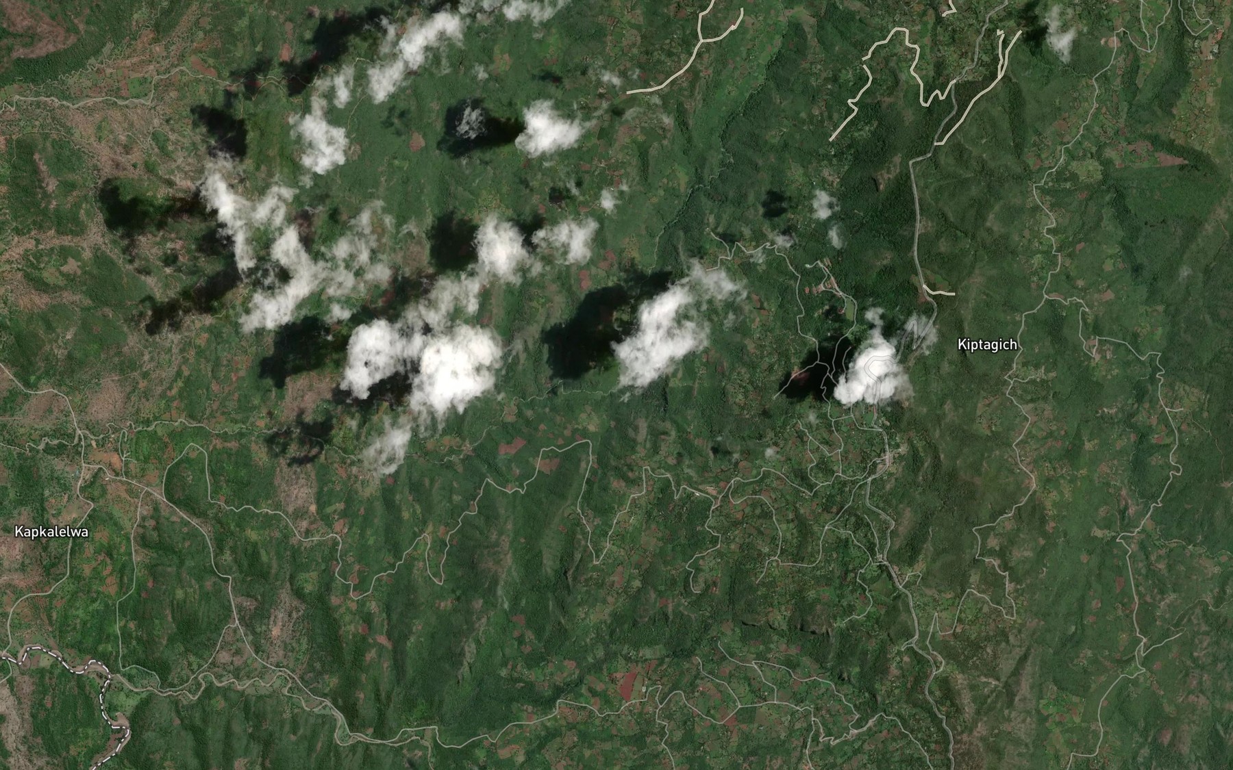 Satellite map of the Cheberen