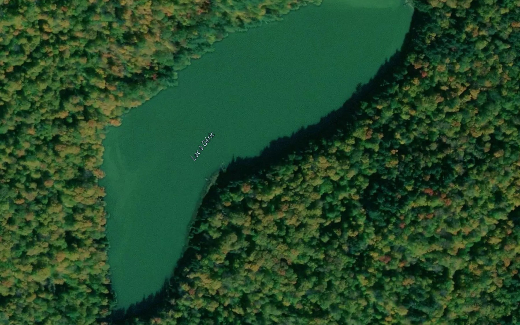 Satellite map of the Lac a Deric