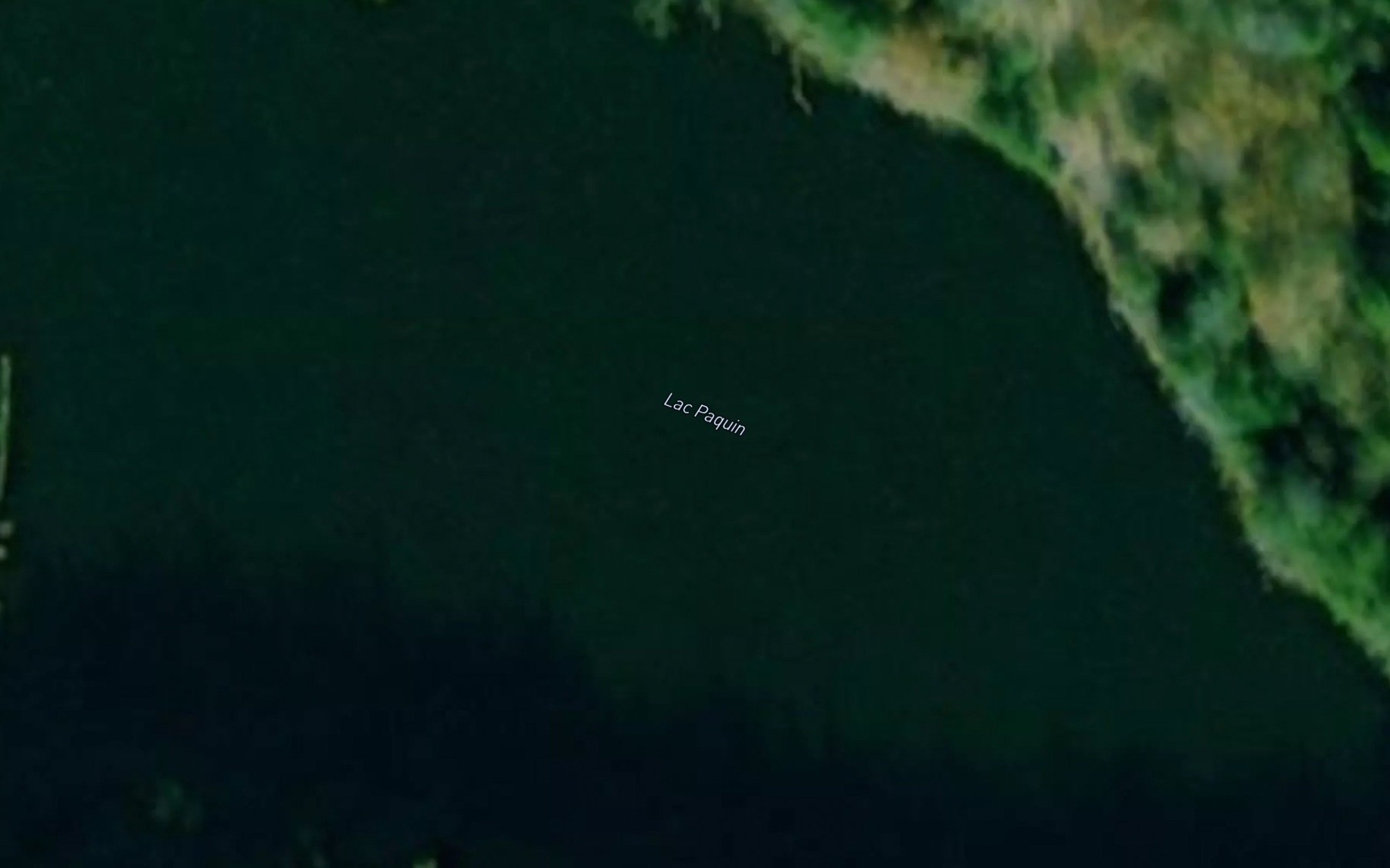 Satellite map of the Lac Paquin