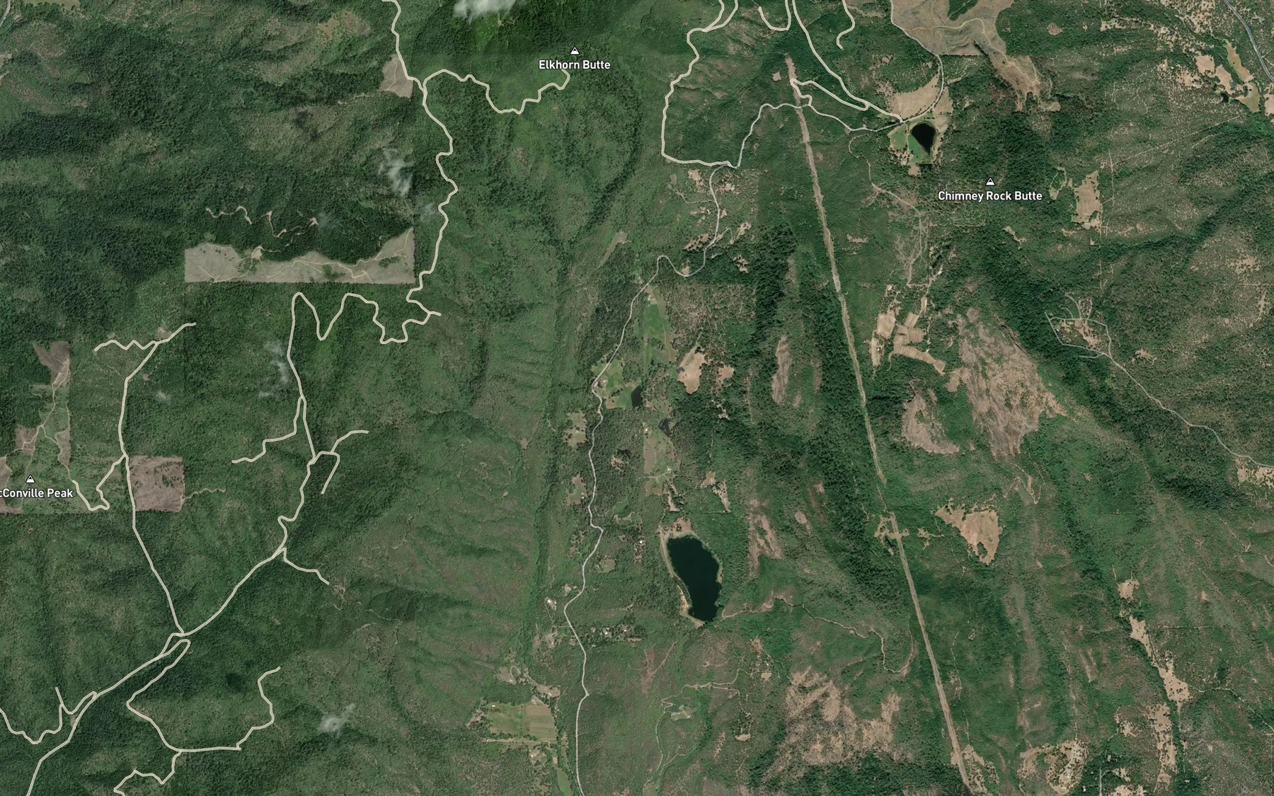 Satellite map of the Price Reservoir
