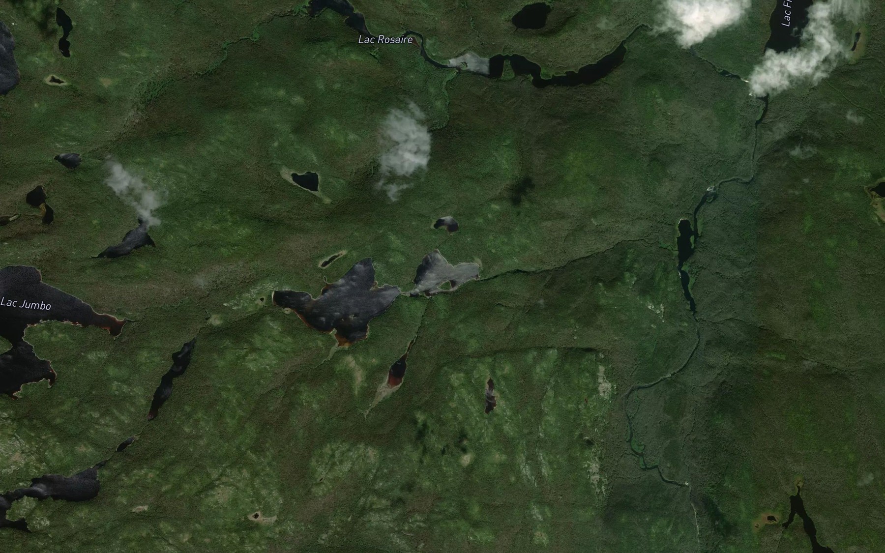 Satellite map of the Lac des Chemins Boulants