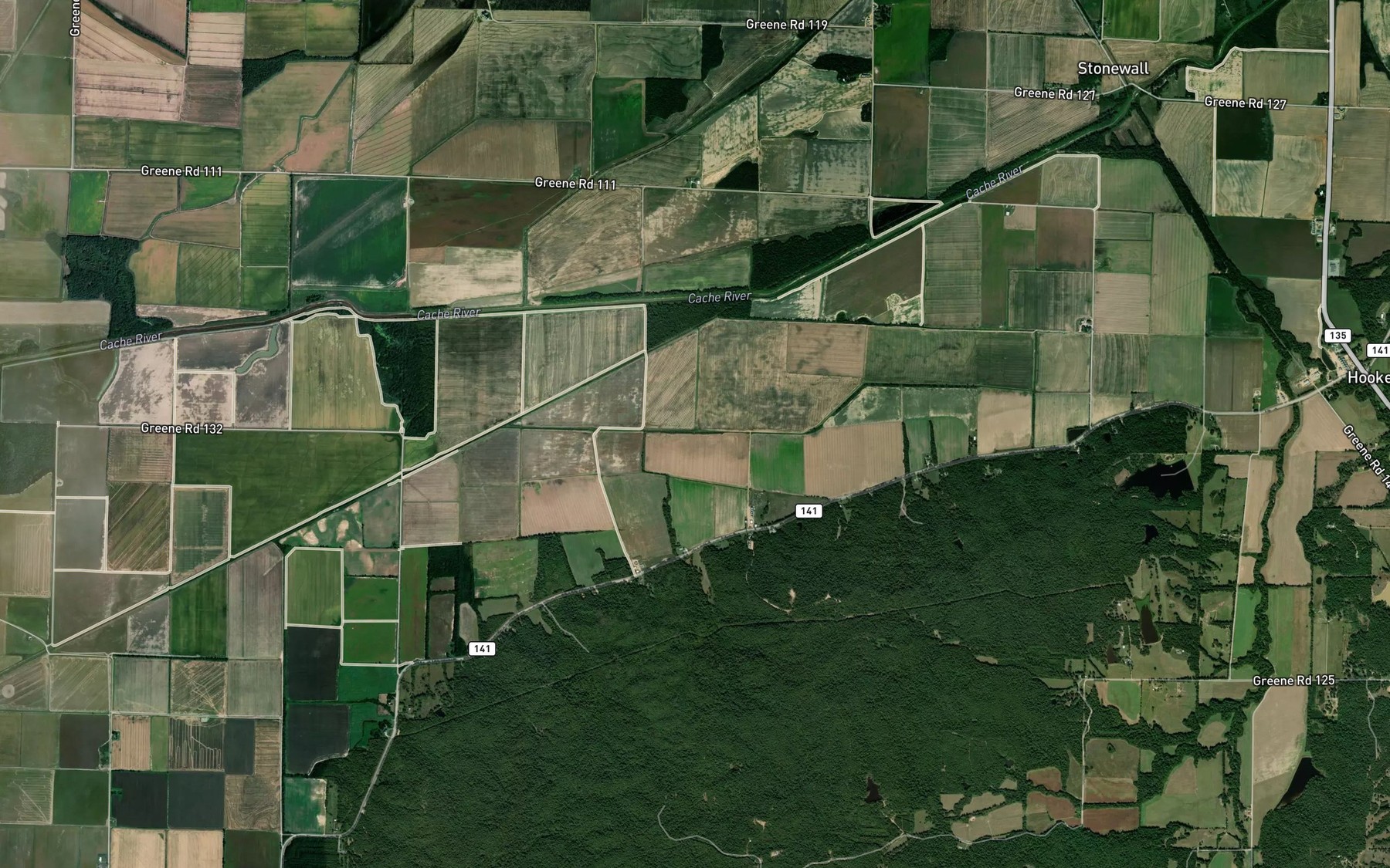 Satellite map of the Lateral Number 2