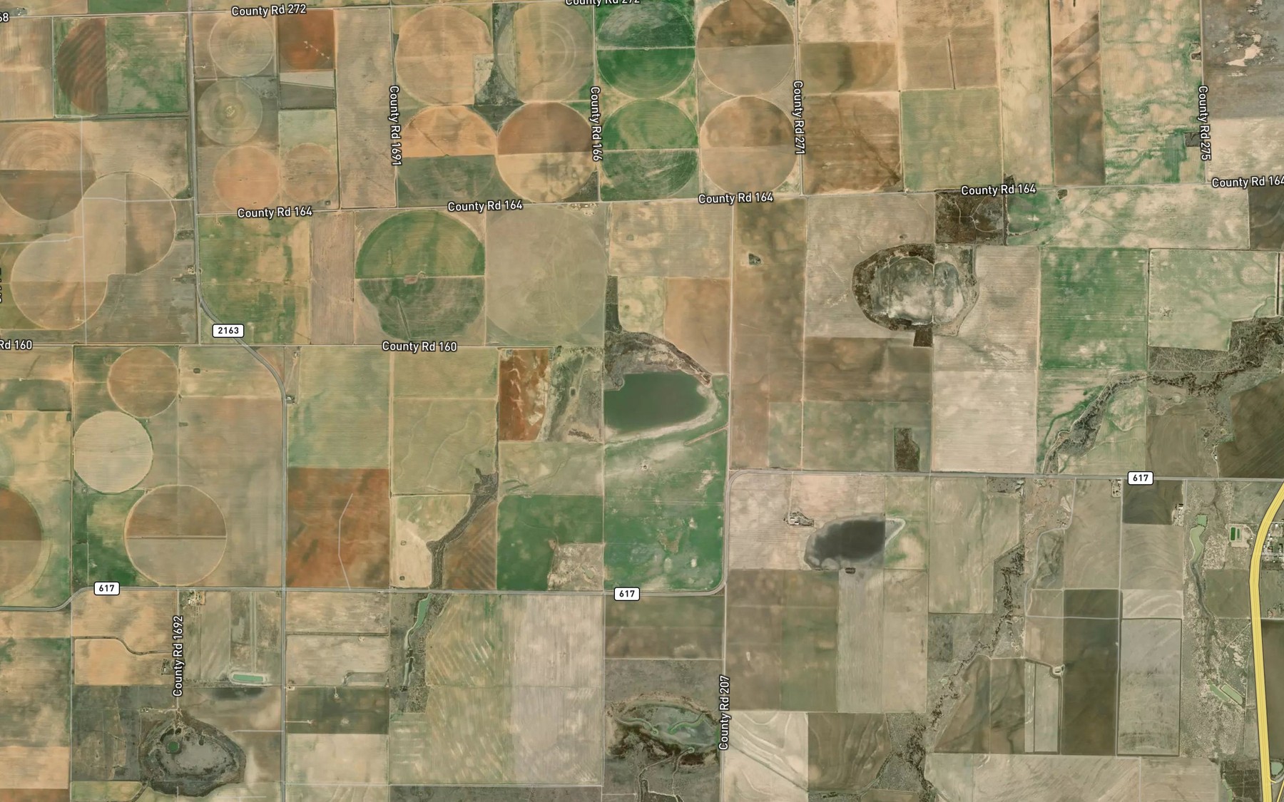 Satellite map of the Winchester Lake