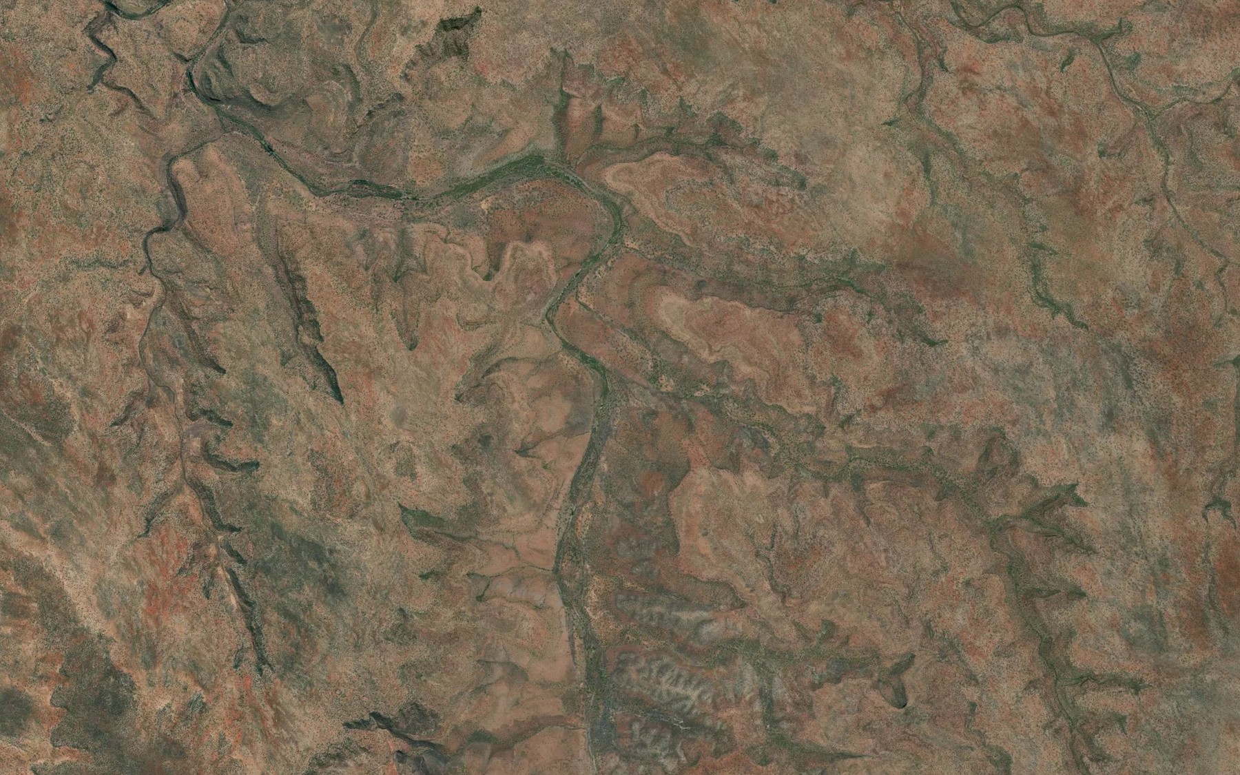 Satellite map of the Dick Creek