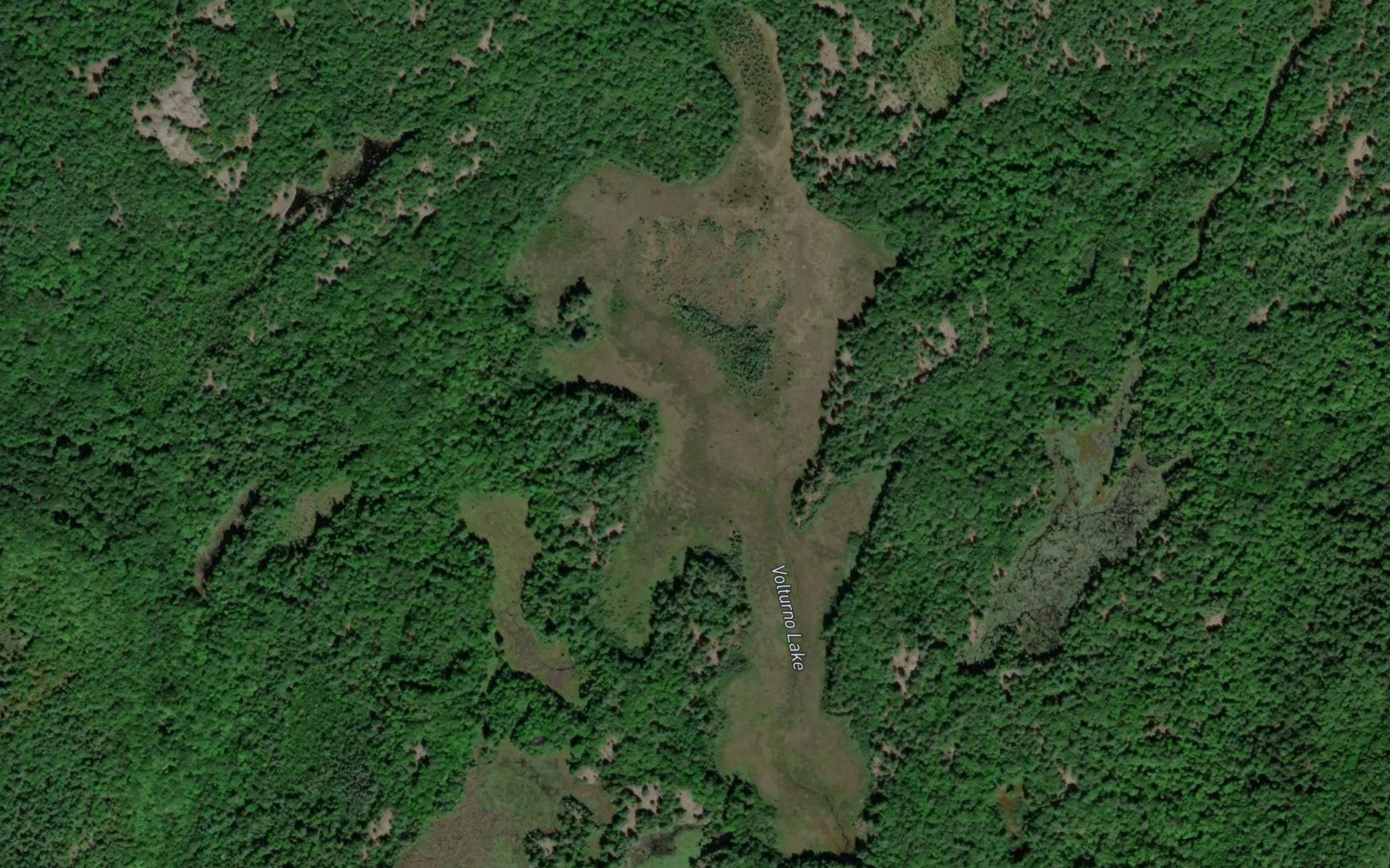 Satellite map of the Volturno Lake