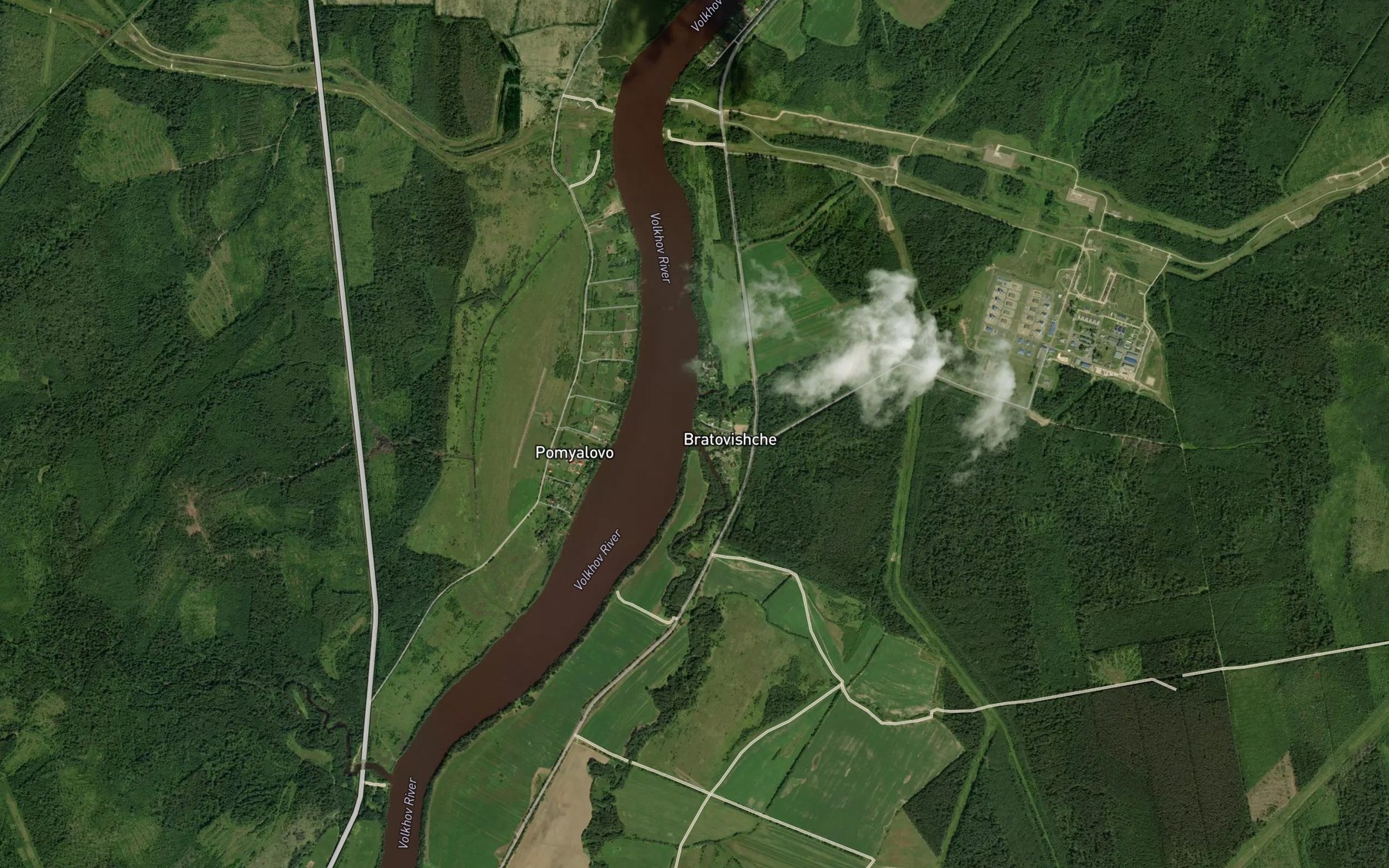 Satellite map of the Sestra