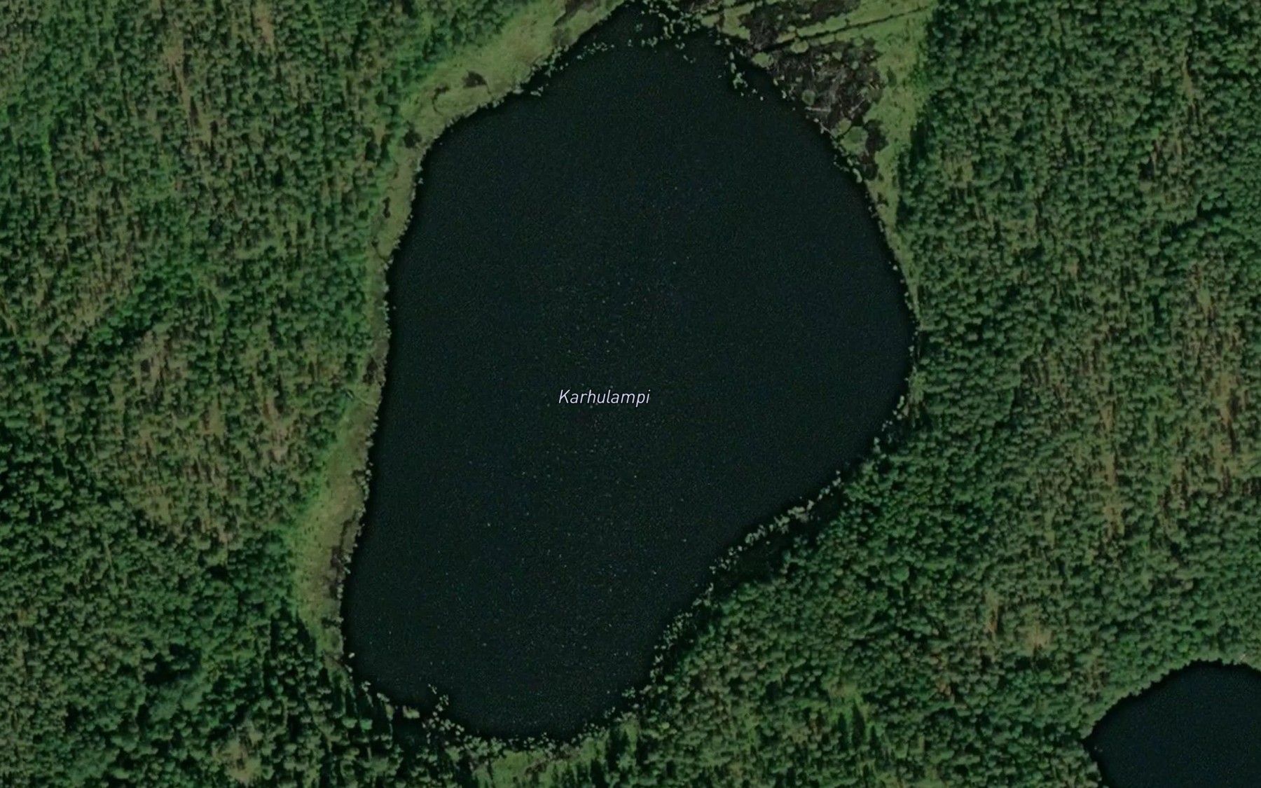 Satellite map of the Karhulampi
