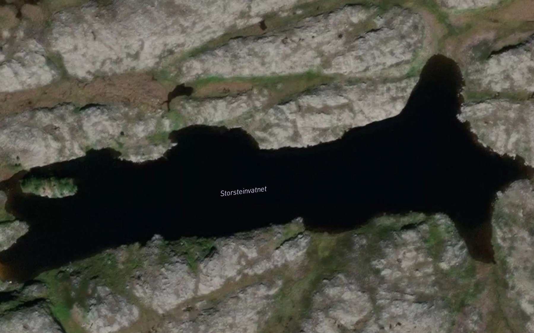 Satellite map of the Storsteinvatnet