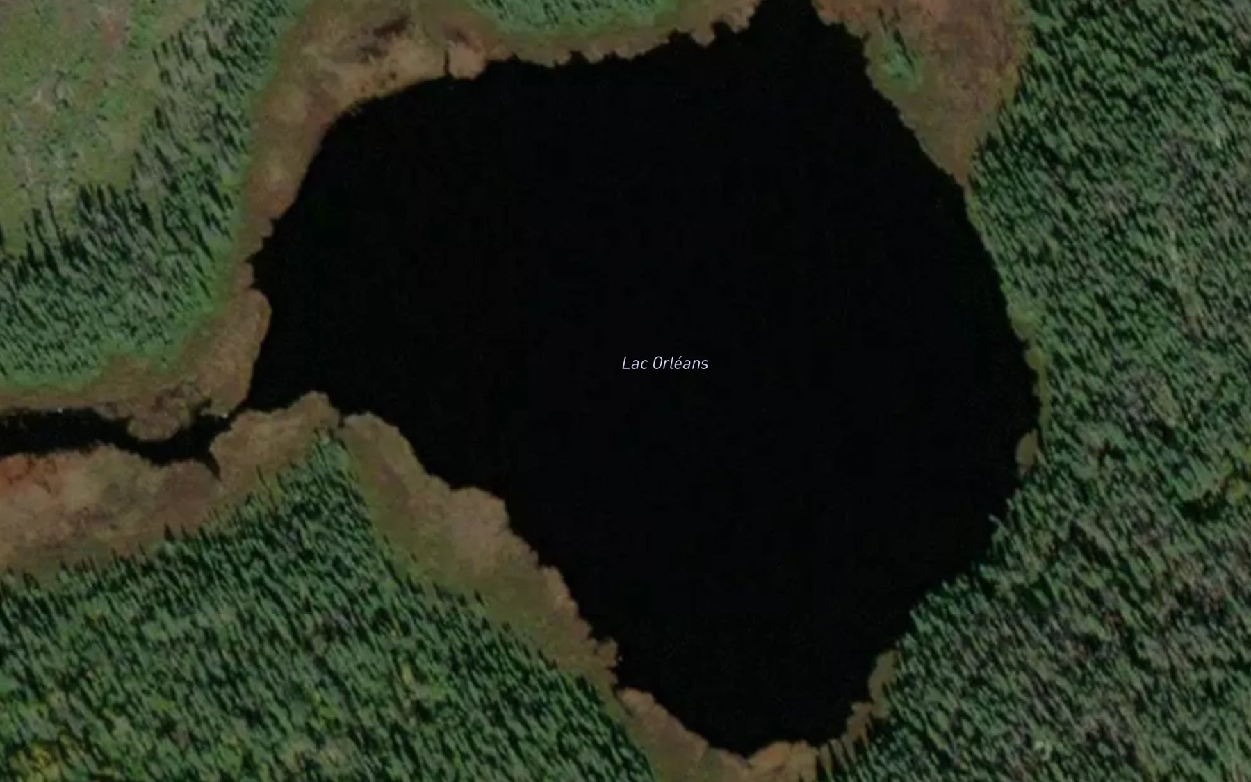 Satellite map of the Lac Orleans