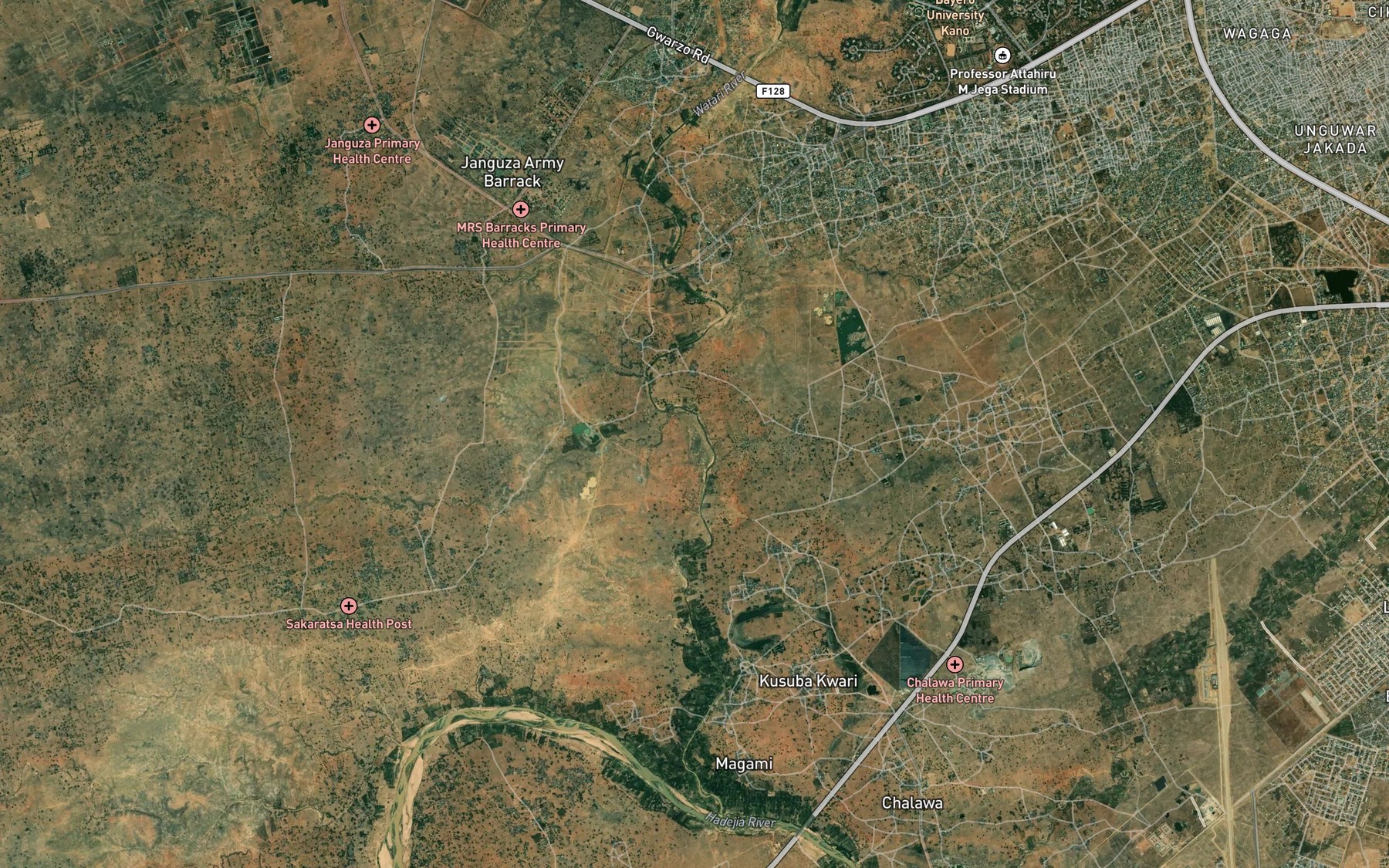 Satellite map of the River Taba