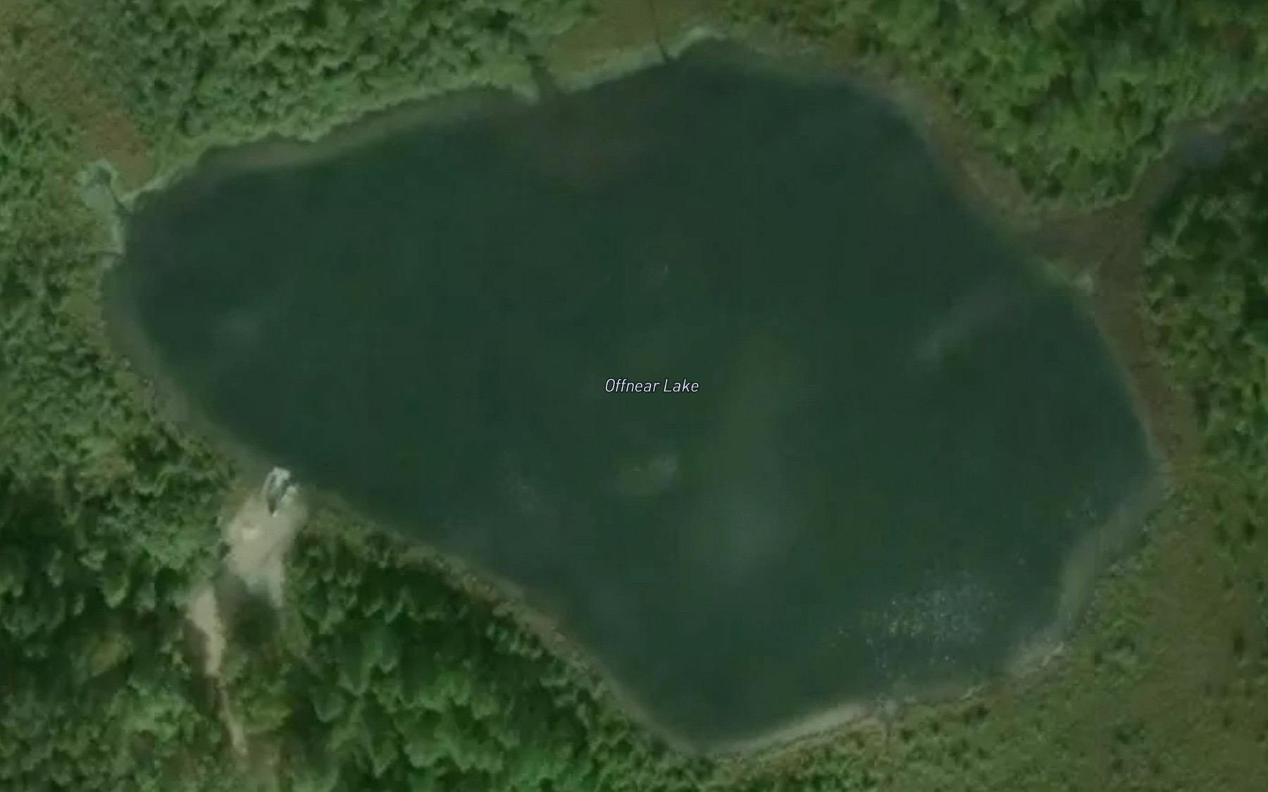 Satellite map of the Offnear Lake