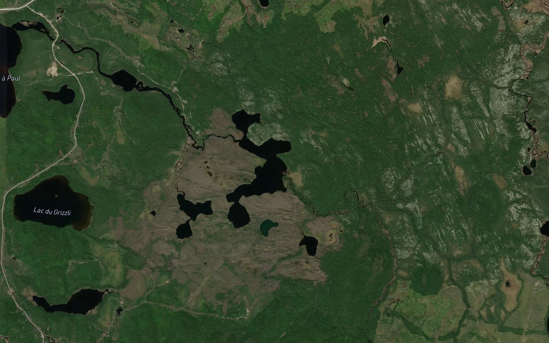 Satellite map of the Lac Epinette