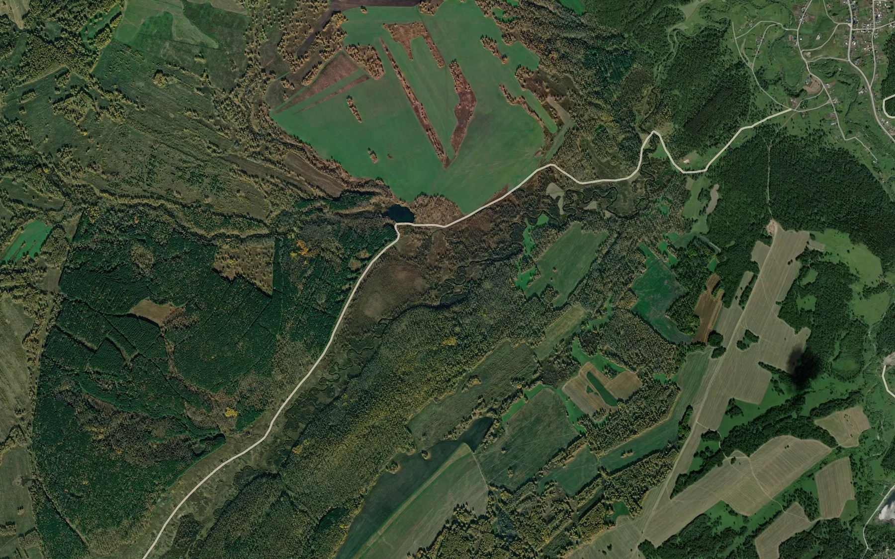 Satellite map of the Mezhovka
