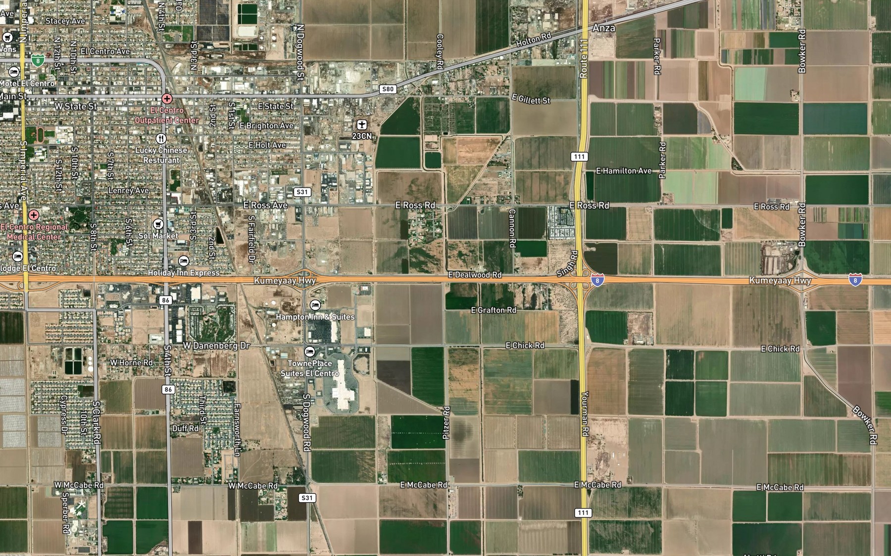 Satellite map of the Alder Lateral Eleven