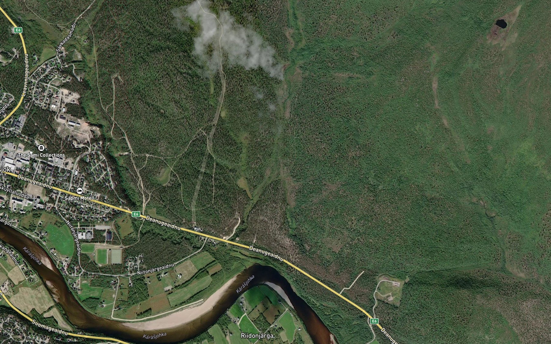 Satellite map of the Jovnna-Sammolaja