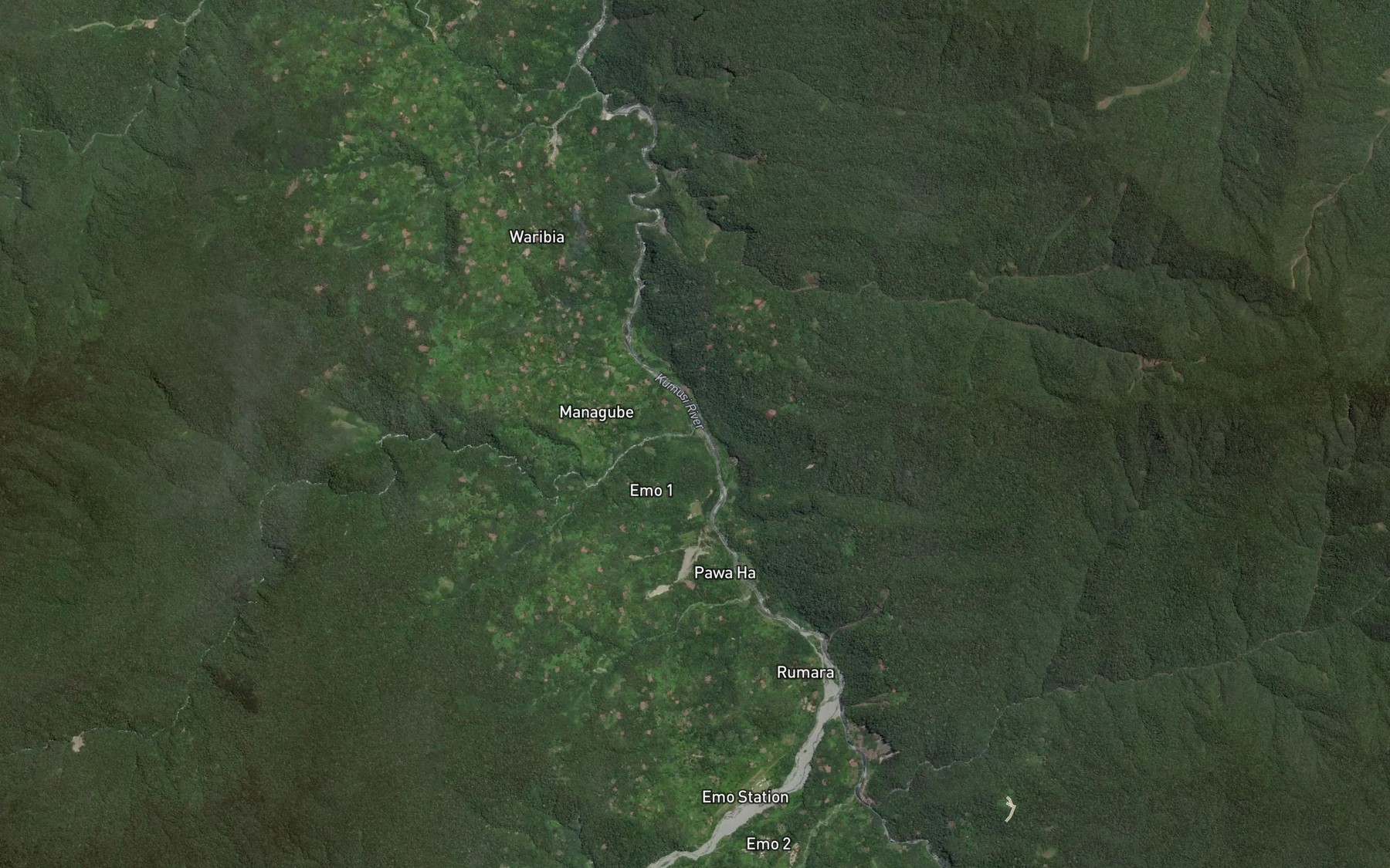 Satellite map of the Sa Creek