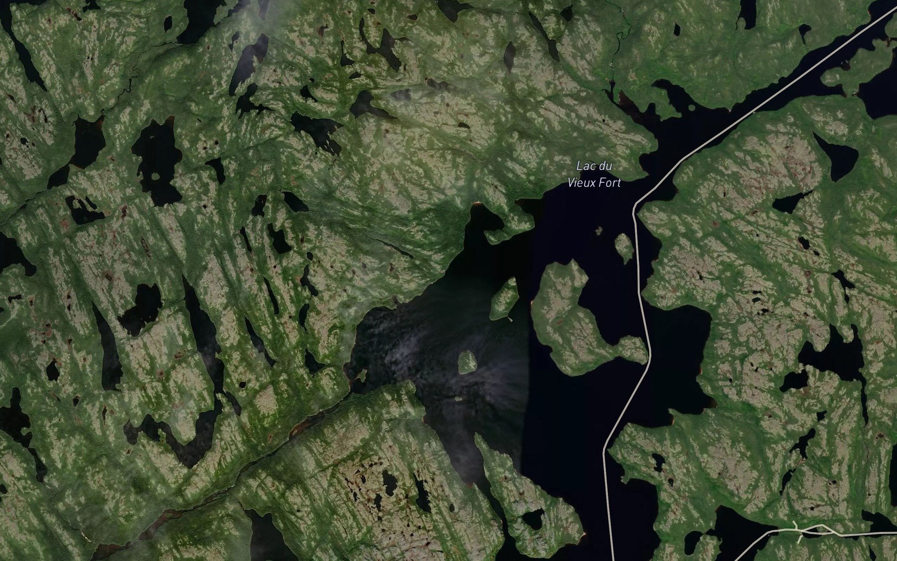 Satellite map of the Anse a la Cabine