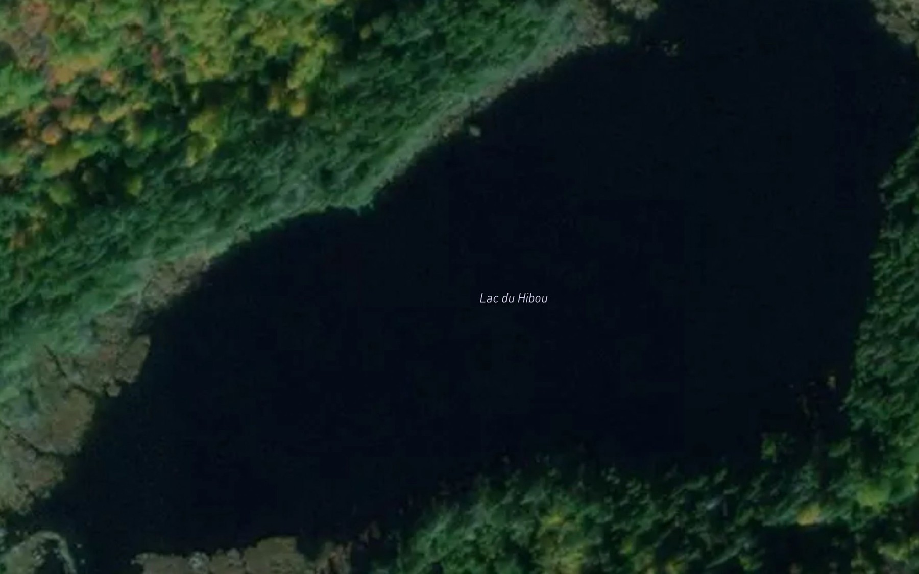 Satellite map of the Lac du Hibou
