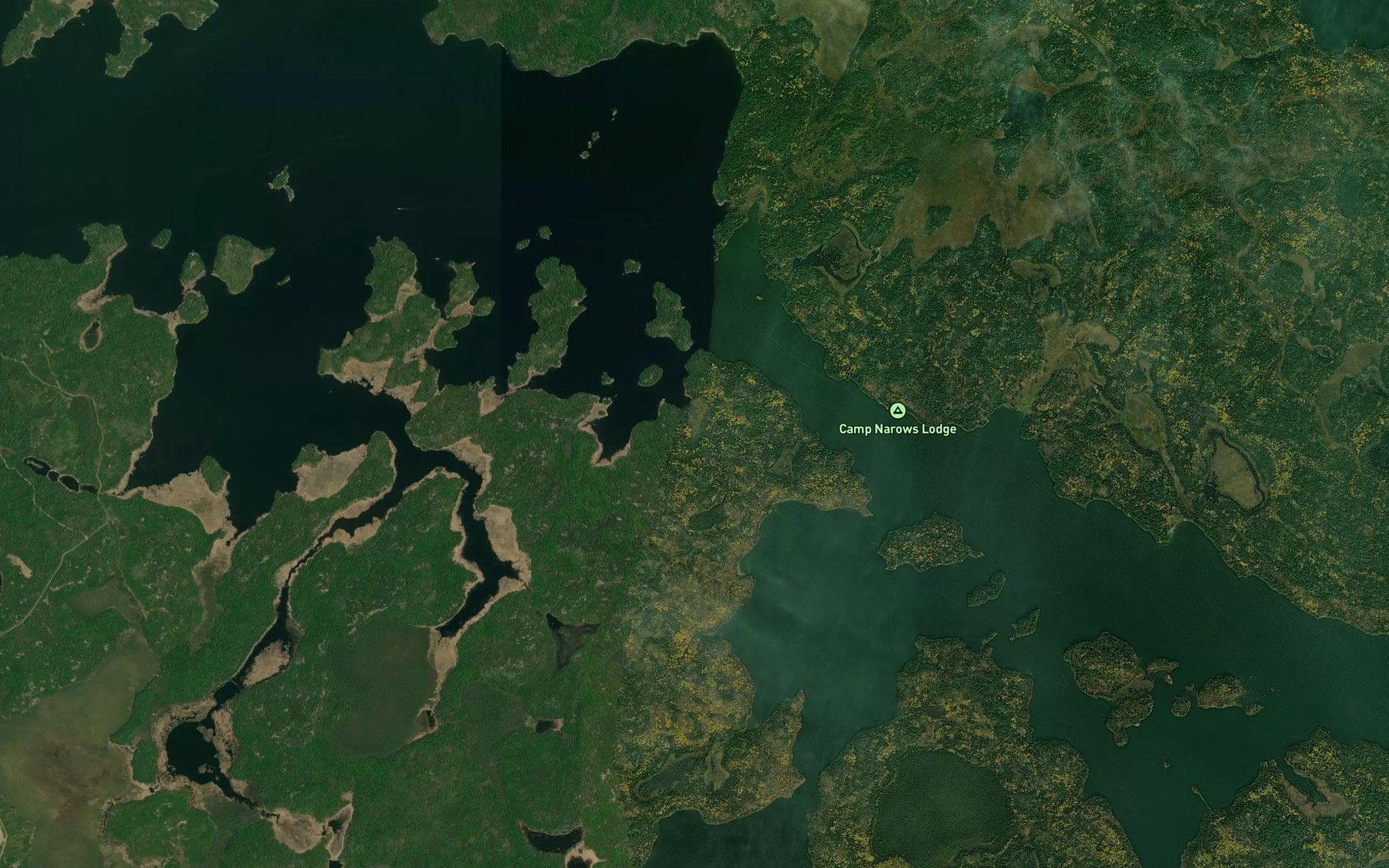 Satellite map of the Camp Narrows