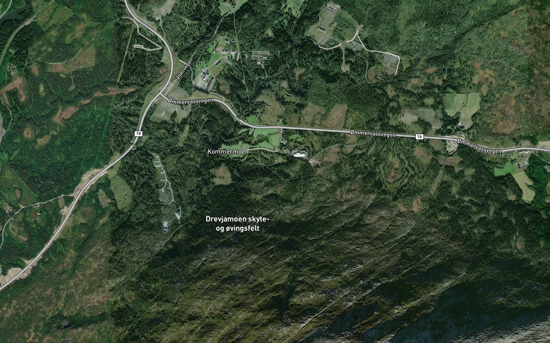 Satellite map of the Matbekken