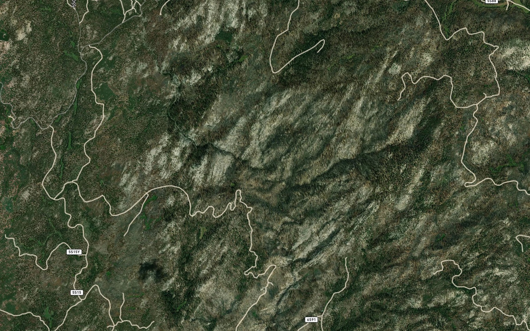 Satellite map of the Portuguese Creek