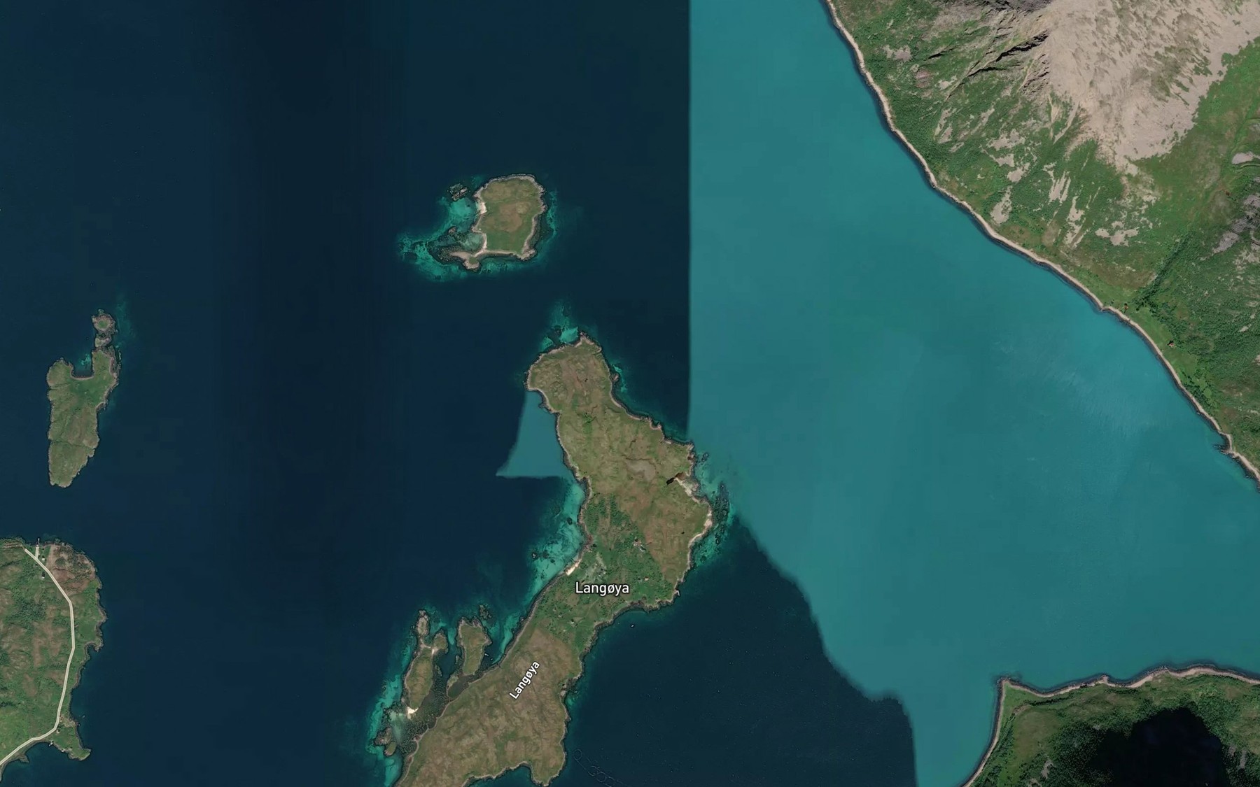 Satellite map of the Kasperbukta