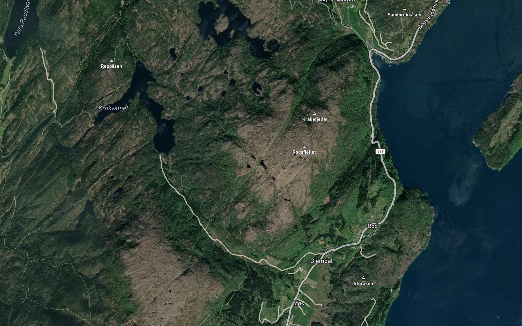 Satellite map of the Stemmetjorn