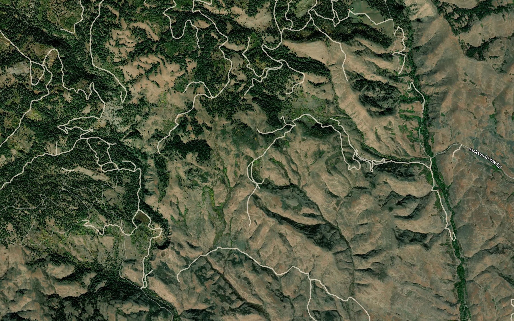 Satellite map of the Strawberry Spring