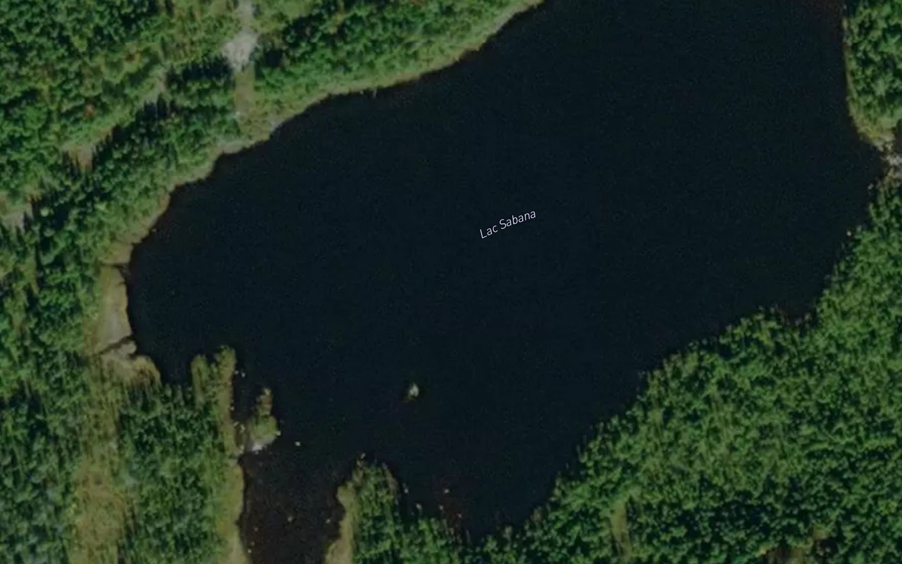 Satellite map of the Lac Sabana