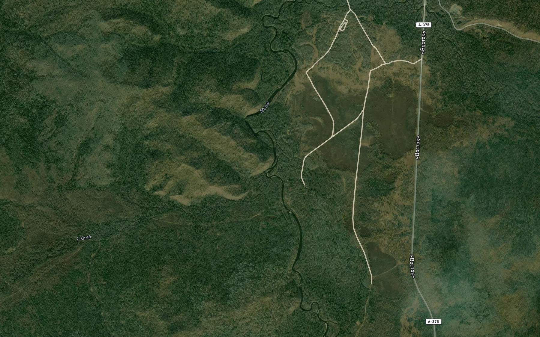 Satellite map of the Khima Vtoraya