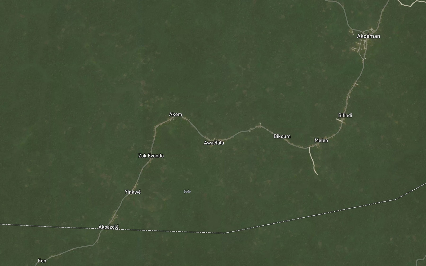Satellite map of the Son