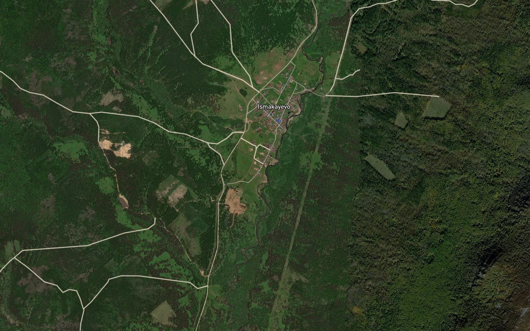 Satellite map of the Kurgashlya