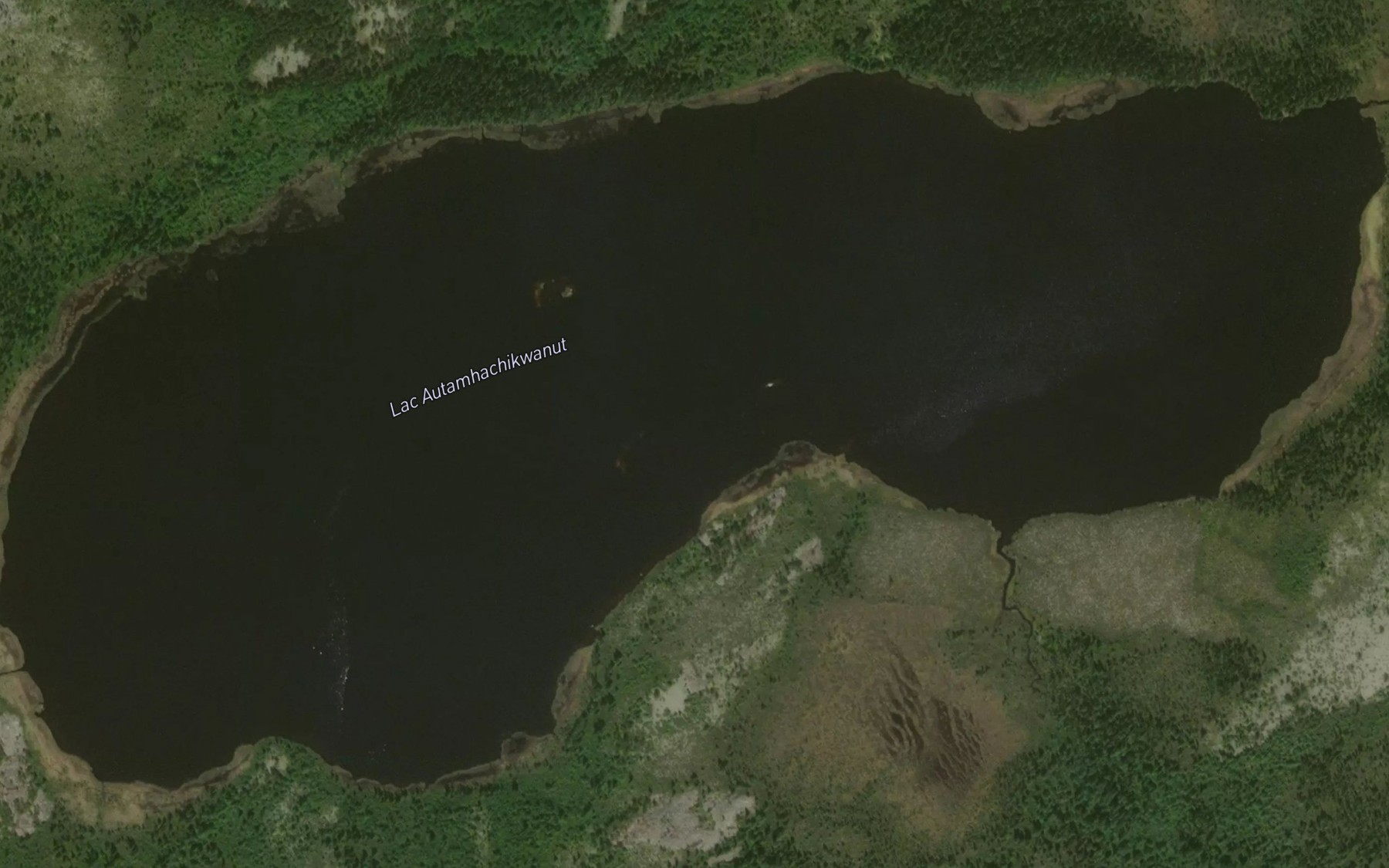 Satellite map of the Lac Autamhachikwanut