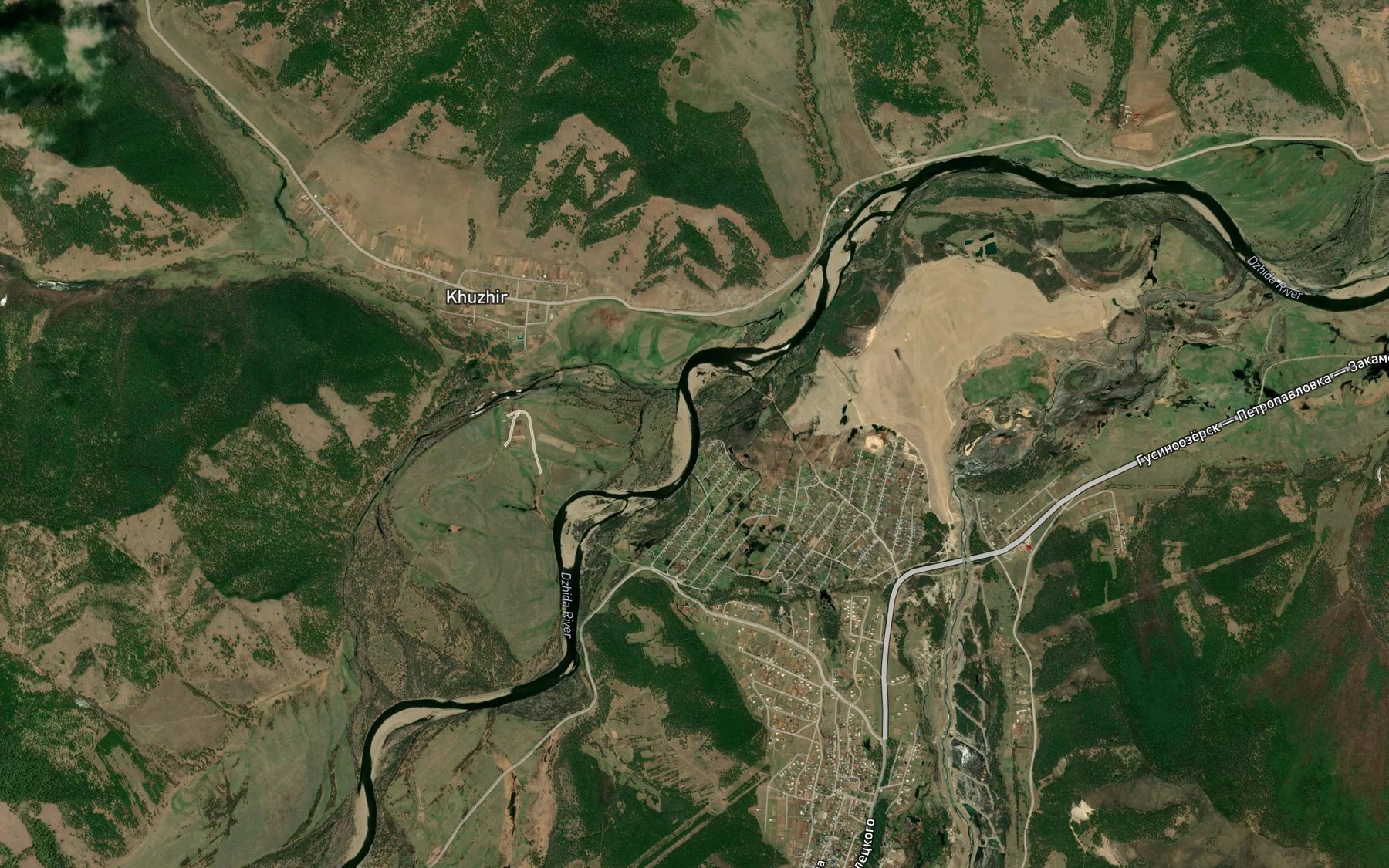 Satellite map of the Daban