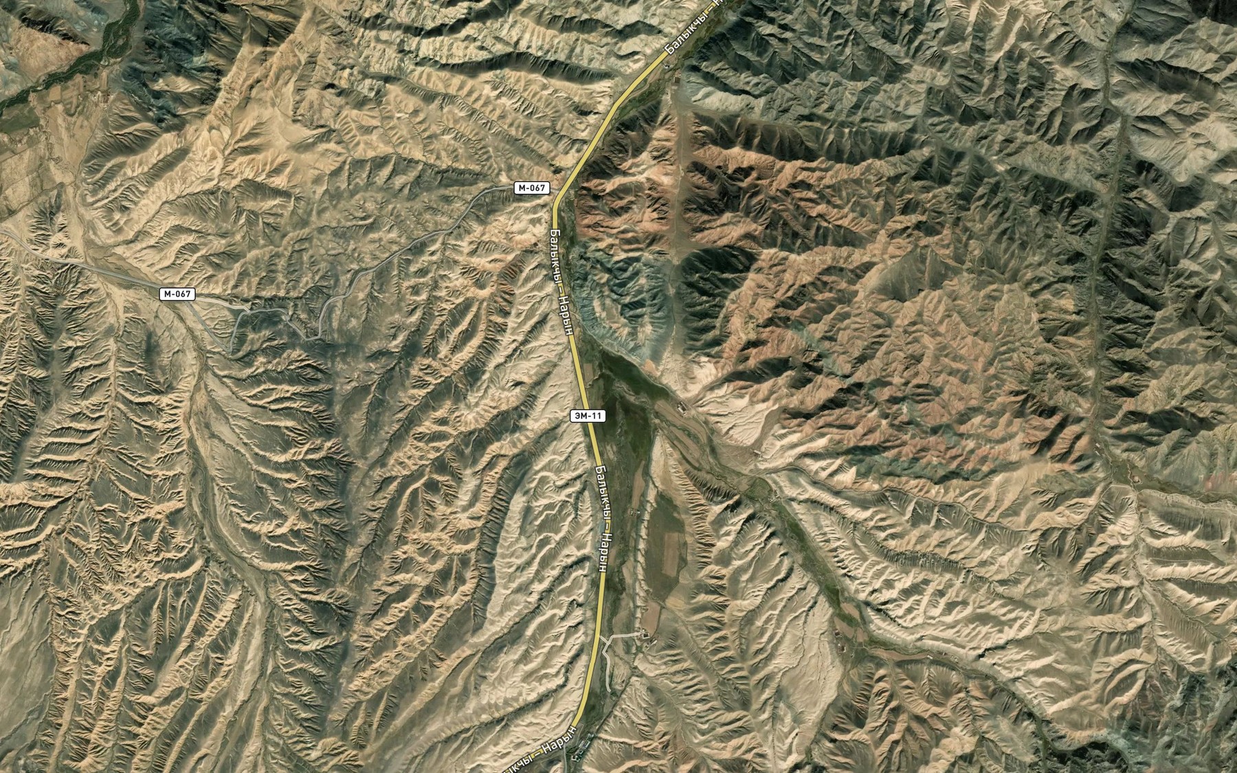 Satellite map of the Sarybulak
