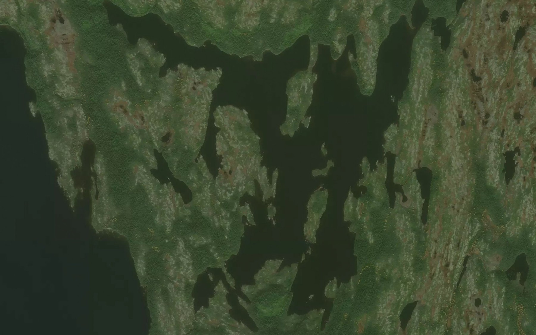 Satellite map of the Lac Katshihtauakunetshipanant
