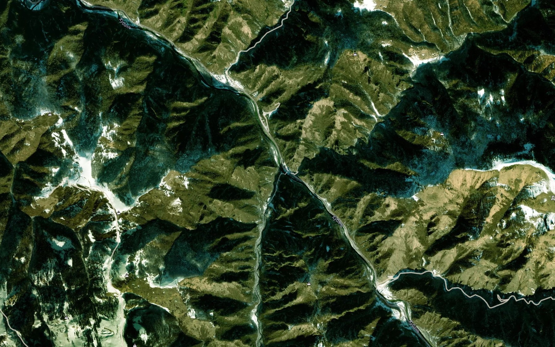 Satellite map of the Daut