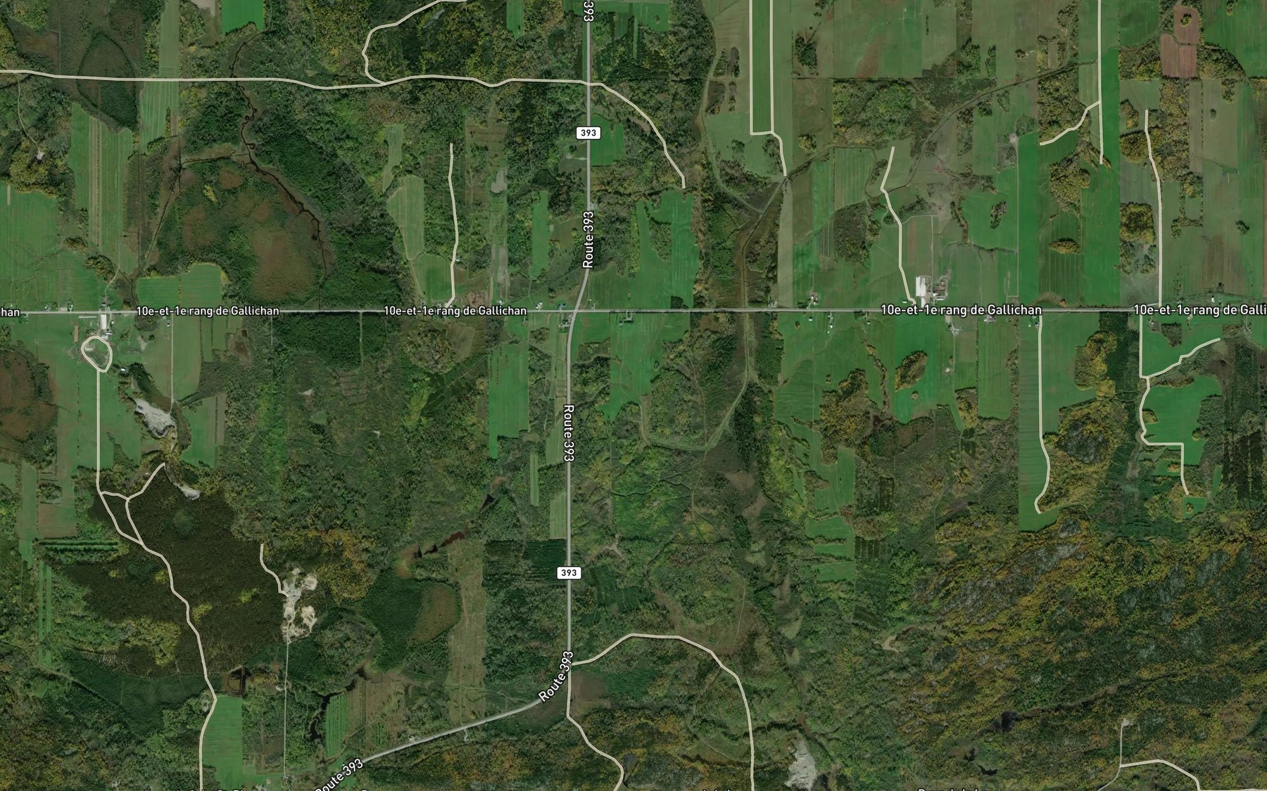 Satellite map of the Branche Cadotte