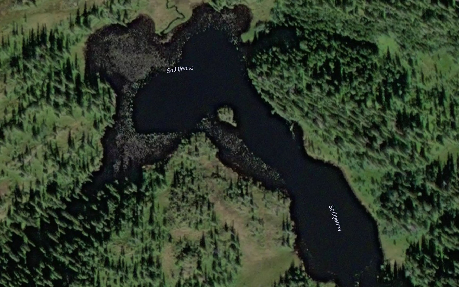 Satellite map of the Sollitjorna